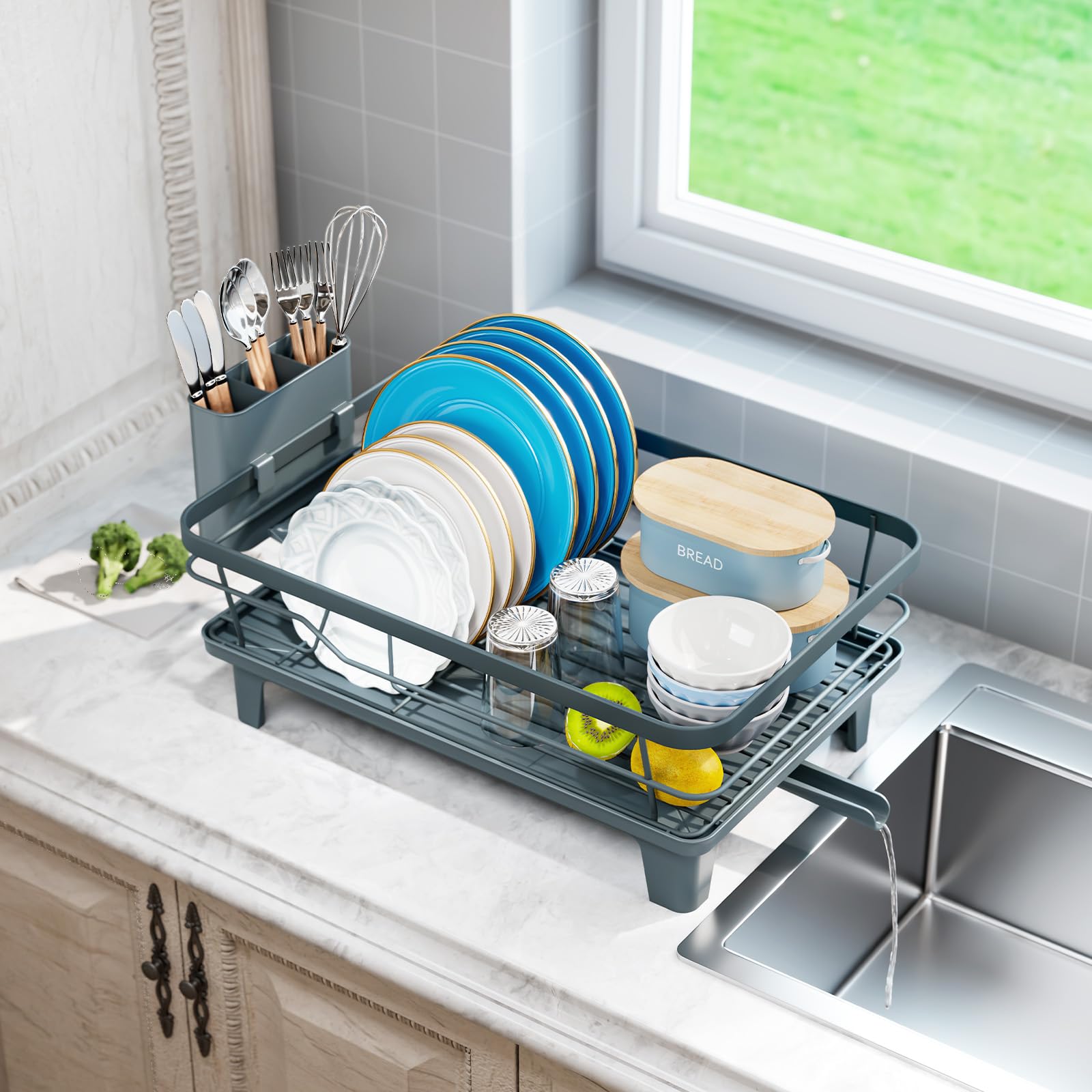 Urakify Dish Drying Rack for Kitchen Counter