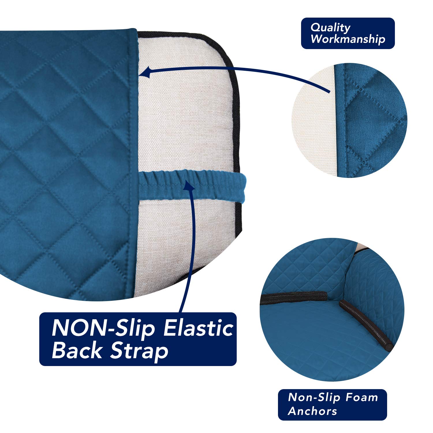 Reversible Quilted Sofa Cover