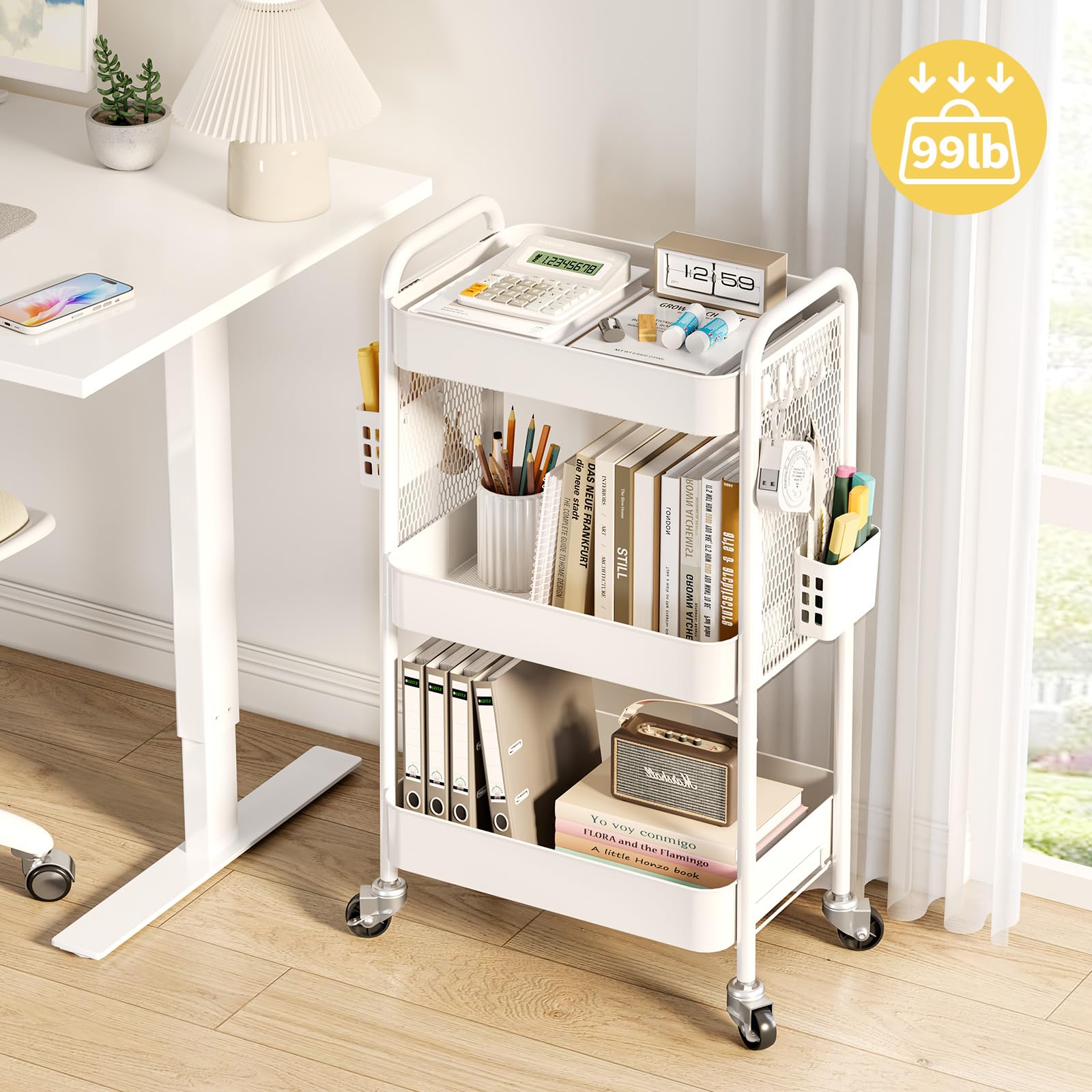3 Tier Rolling Cart