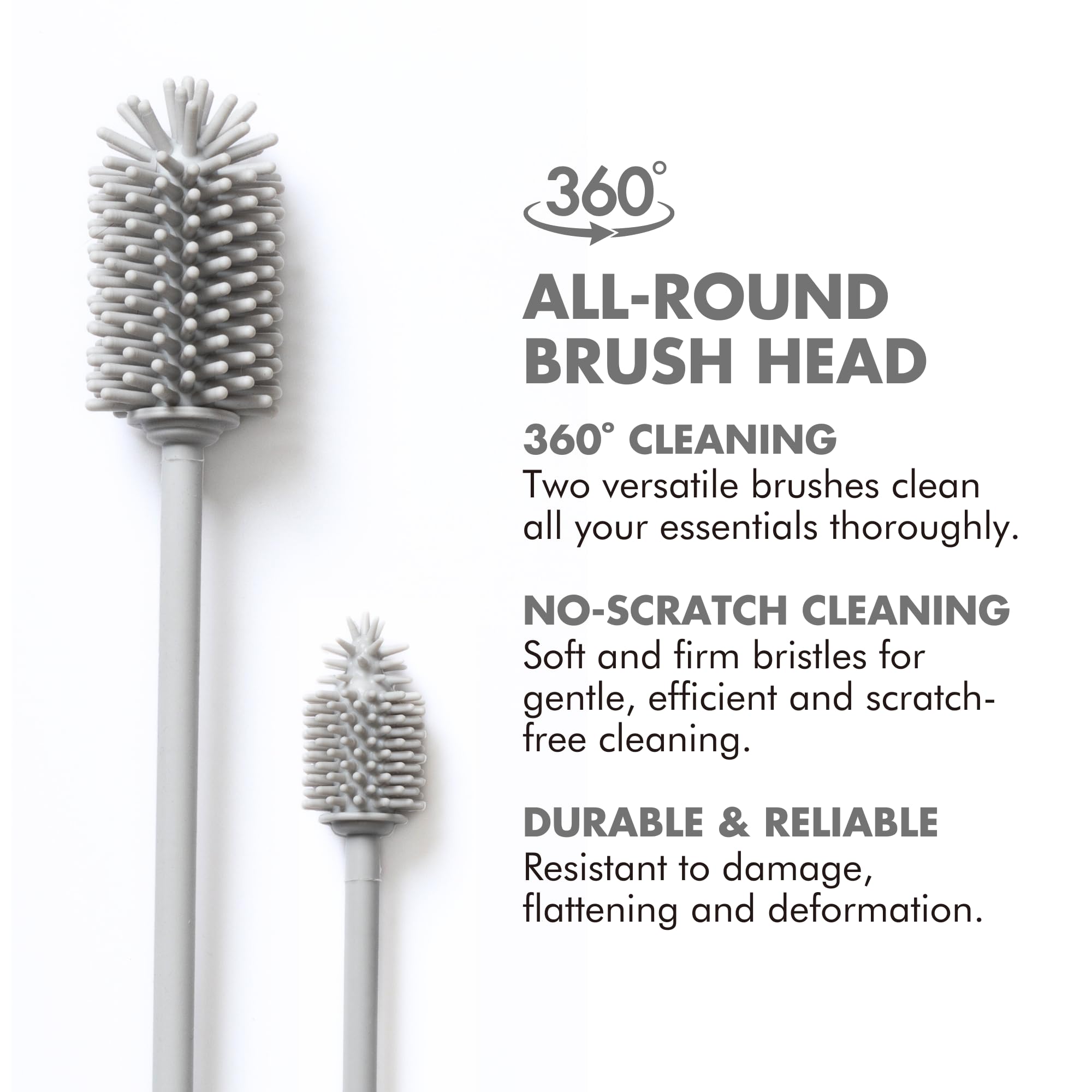 Silicone Bottle Cleaning Brush Set (2 Count)