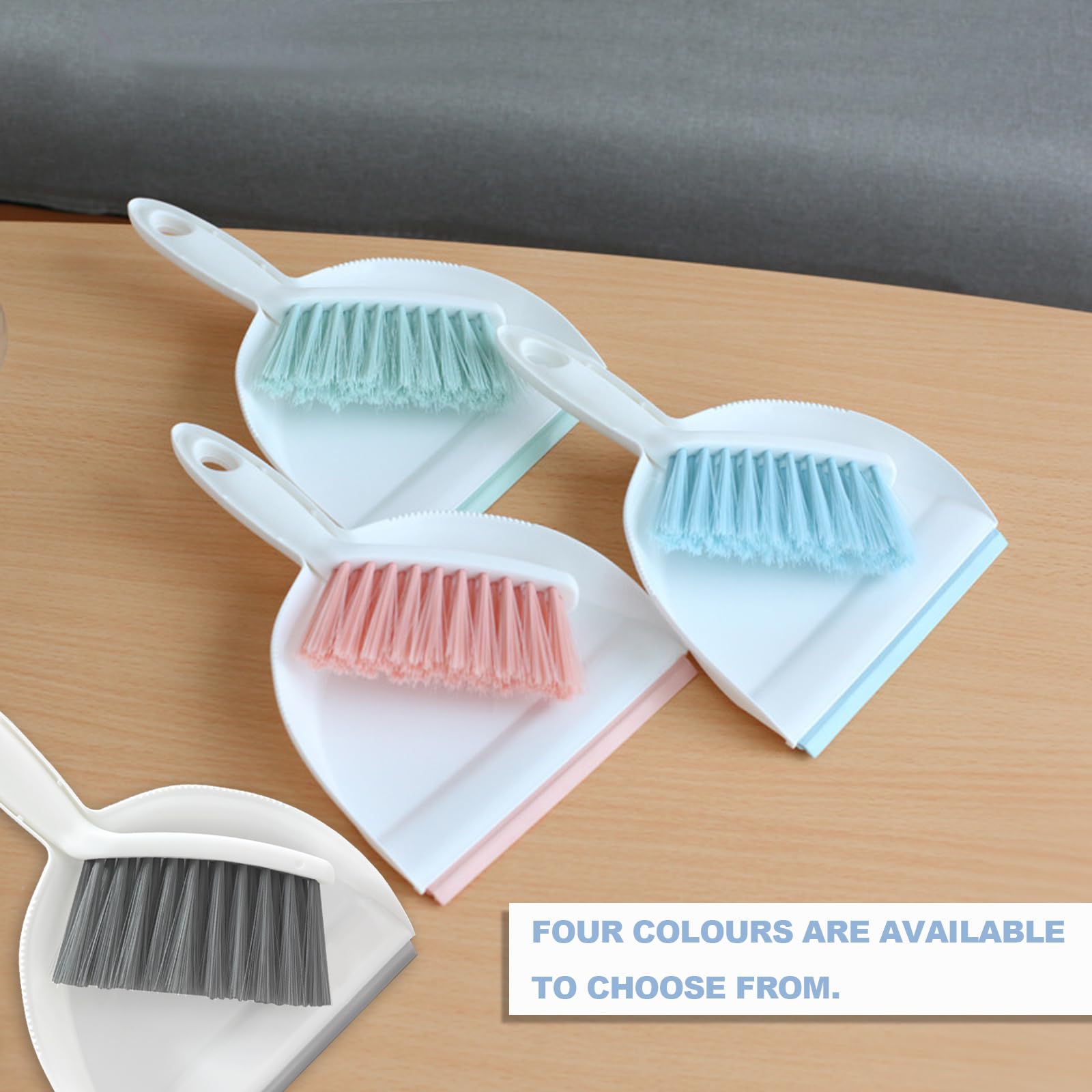 Mini Broom and Dustpan Set Small Dust pan & Brush Set Portable Cleaning Tools for Home Office RV Camping Learning