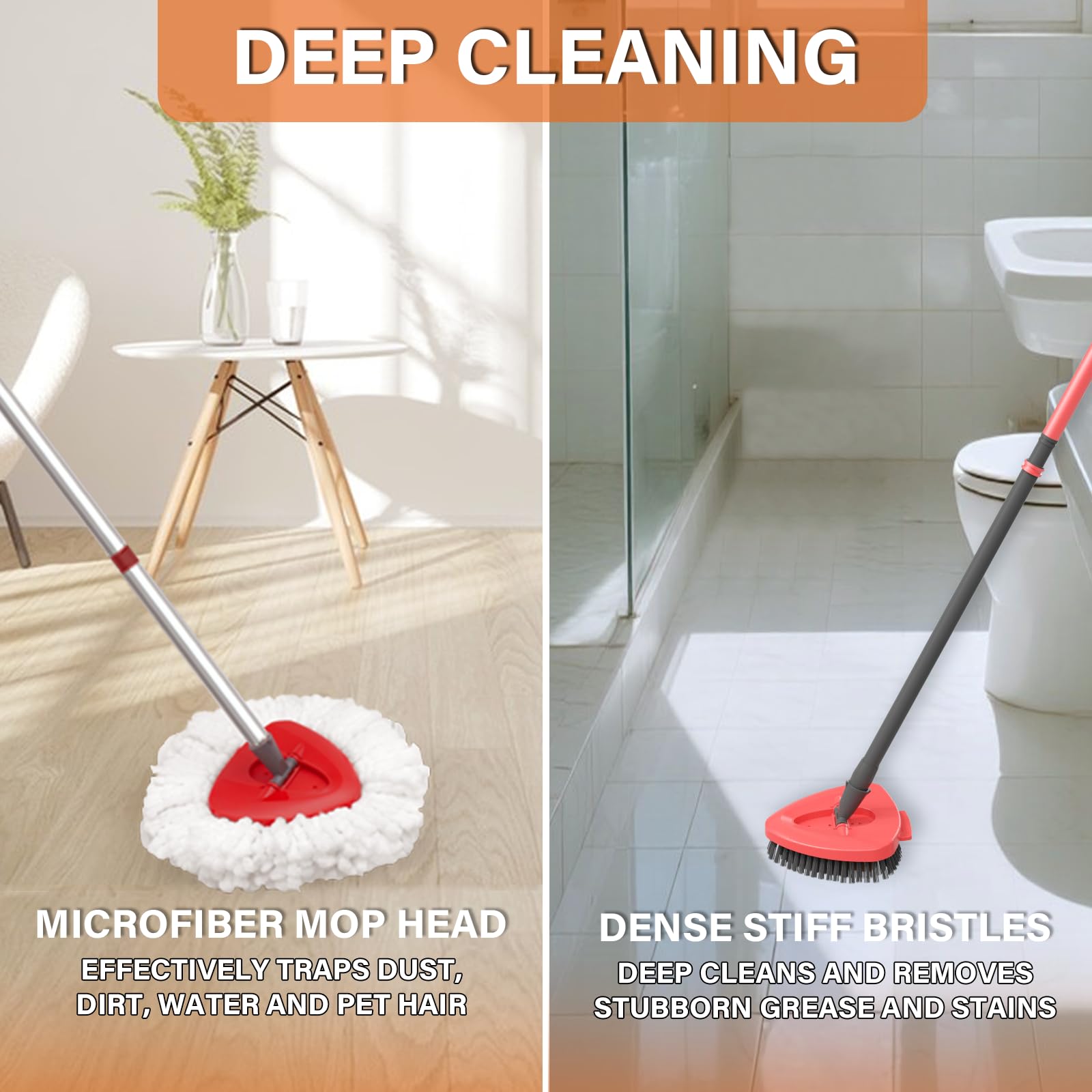 5 Pack Spin Mop Replacement for O Cedar EasyWring 1 (5 Count)