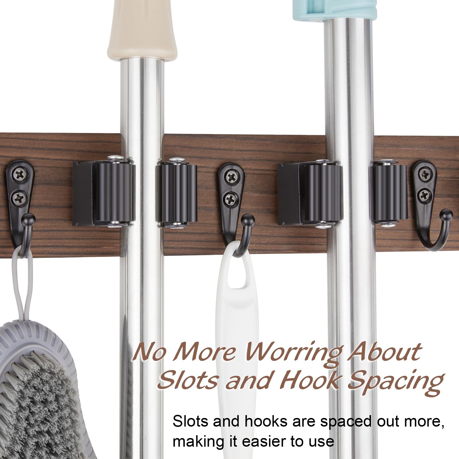 Mop and Broom Holder Wall Mount
