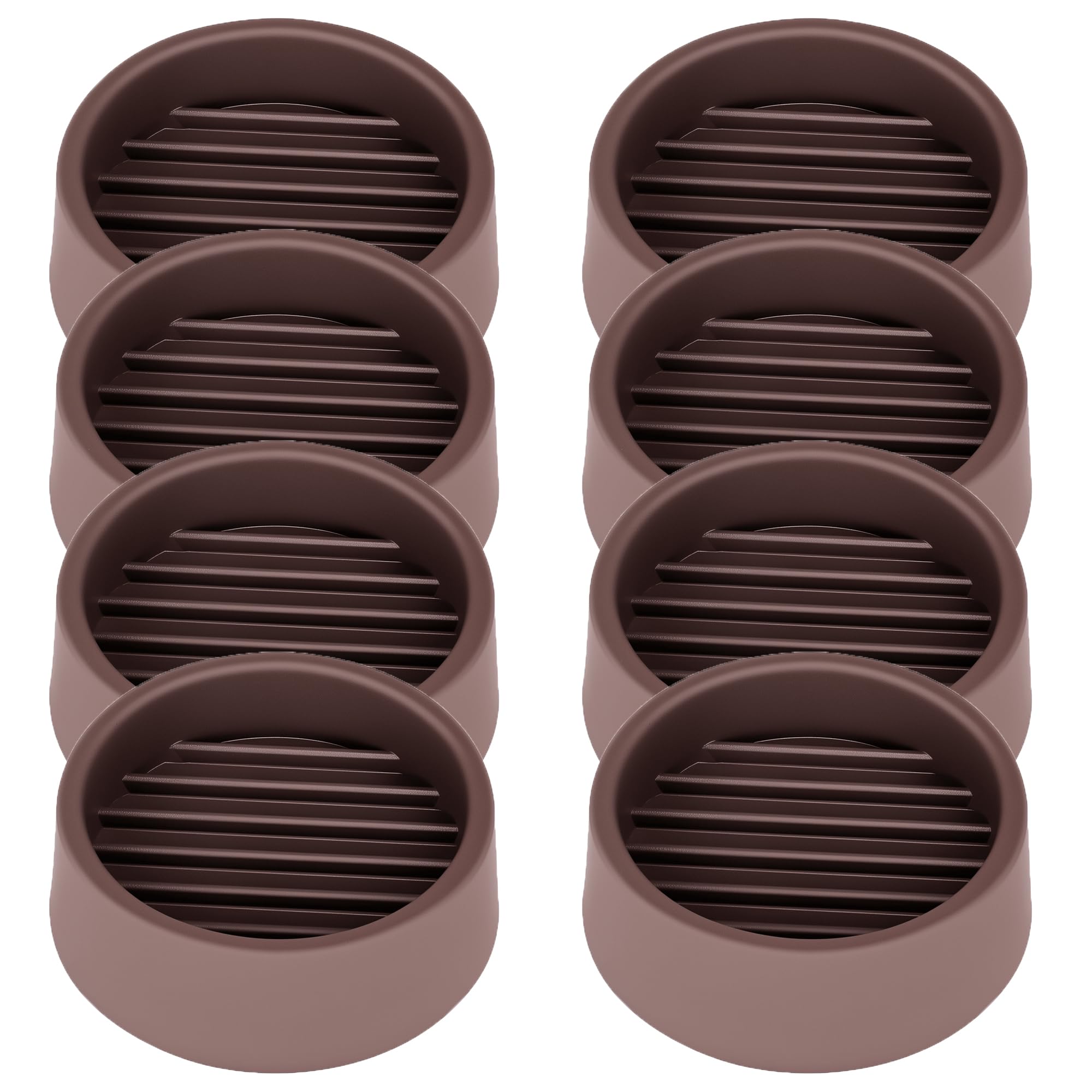 1.5X1.5 Round Rubber Caster Cups (8 Count)