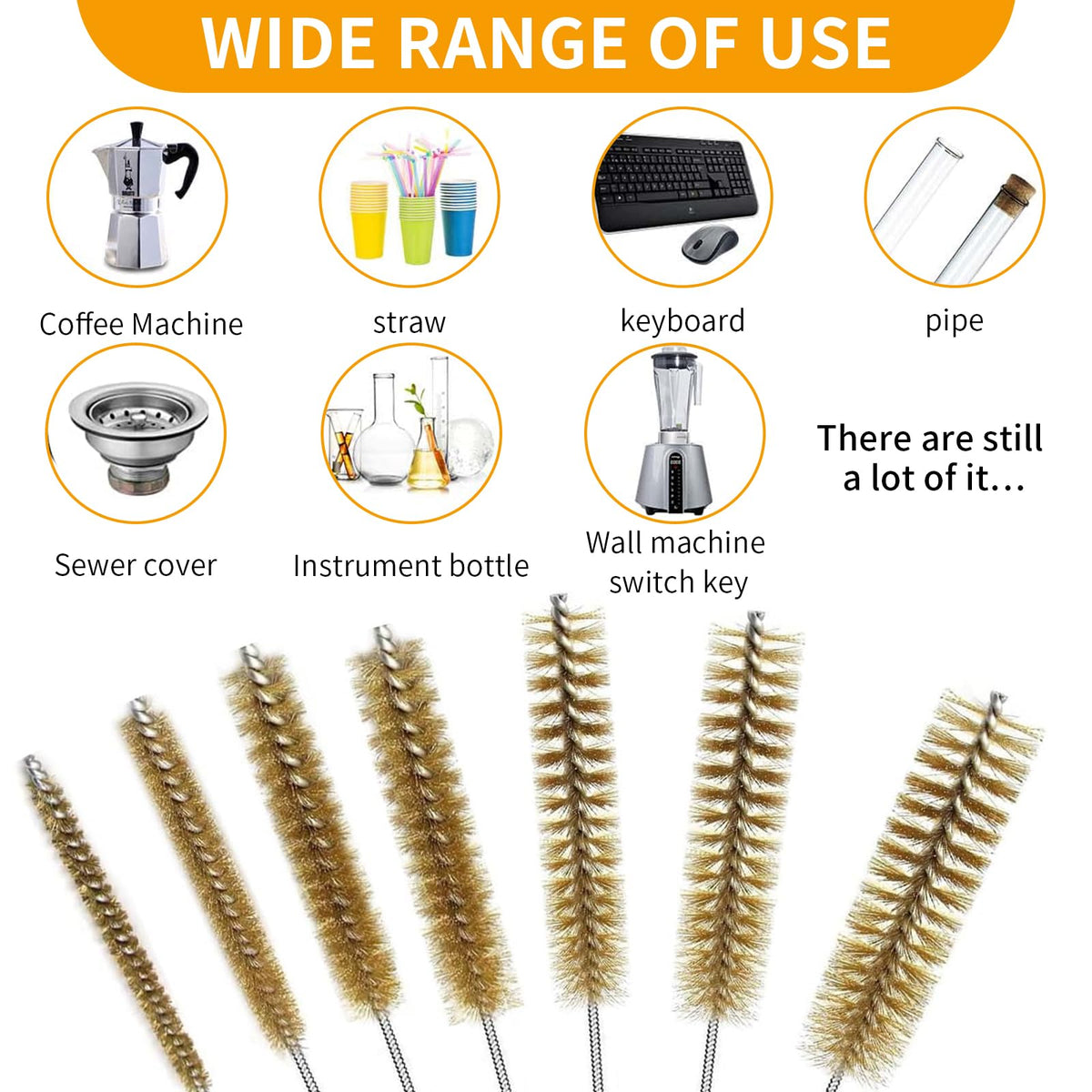 7 Pcs Brass Brush Set