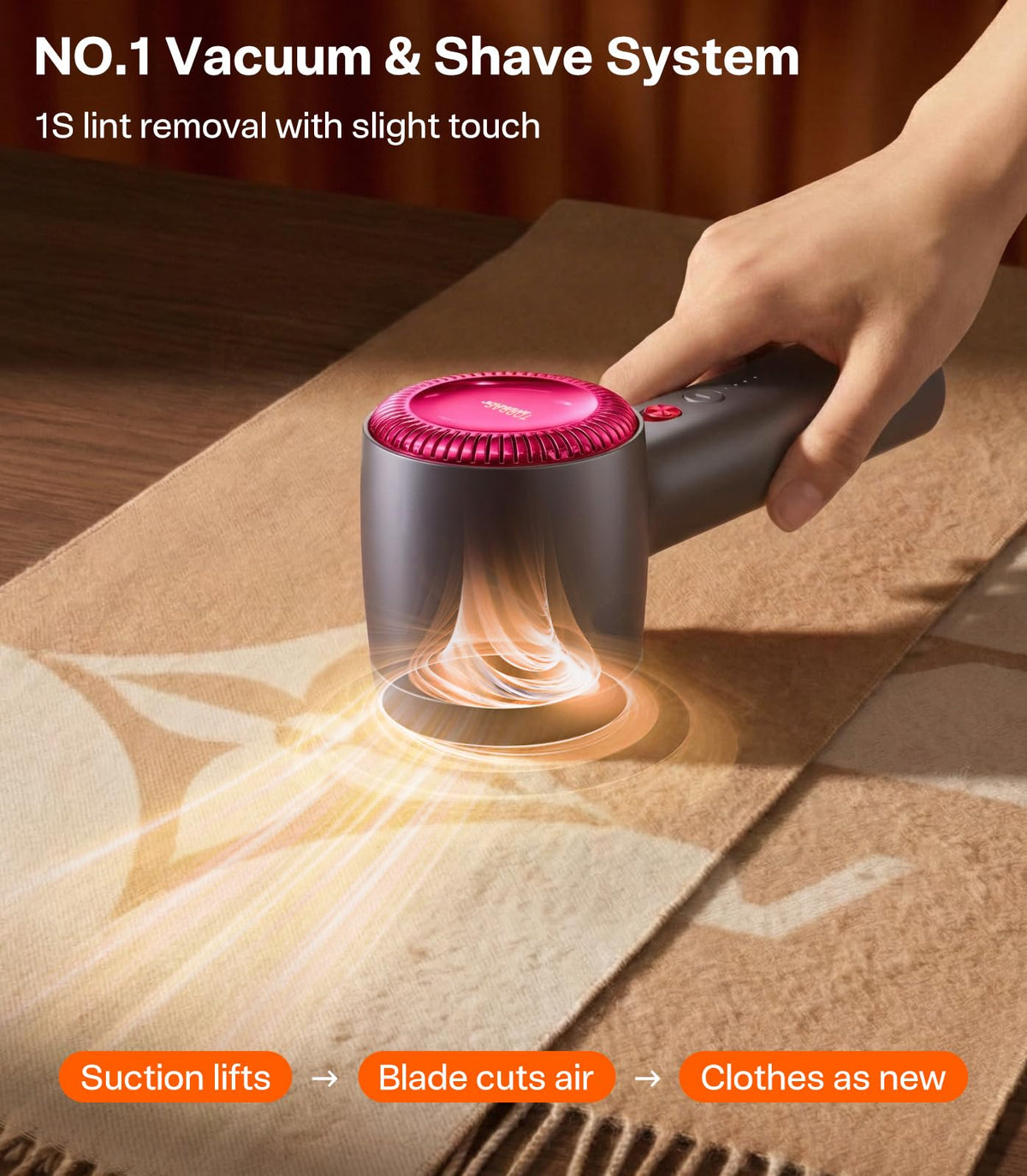 Rechargeable Fabric Shaver Electric Lint Remover 3