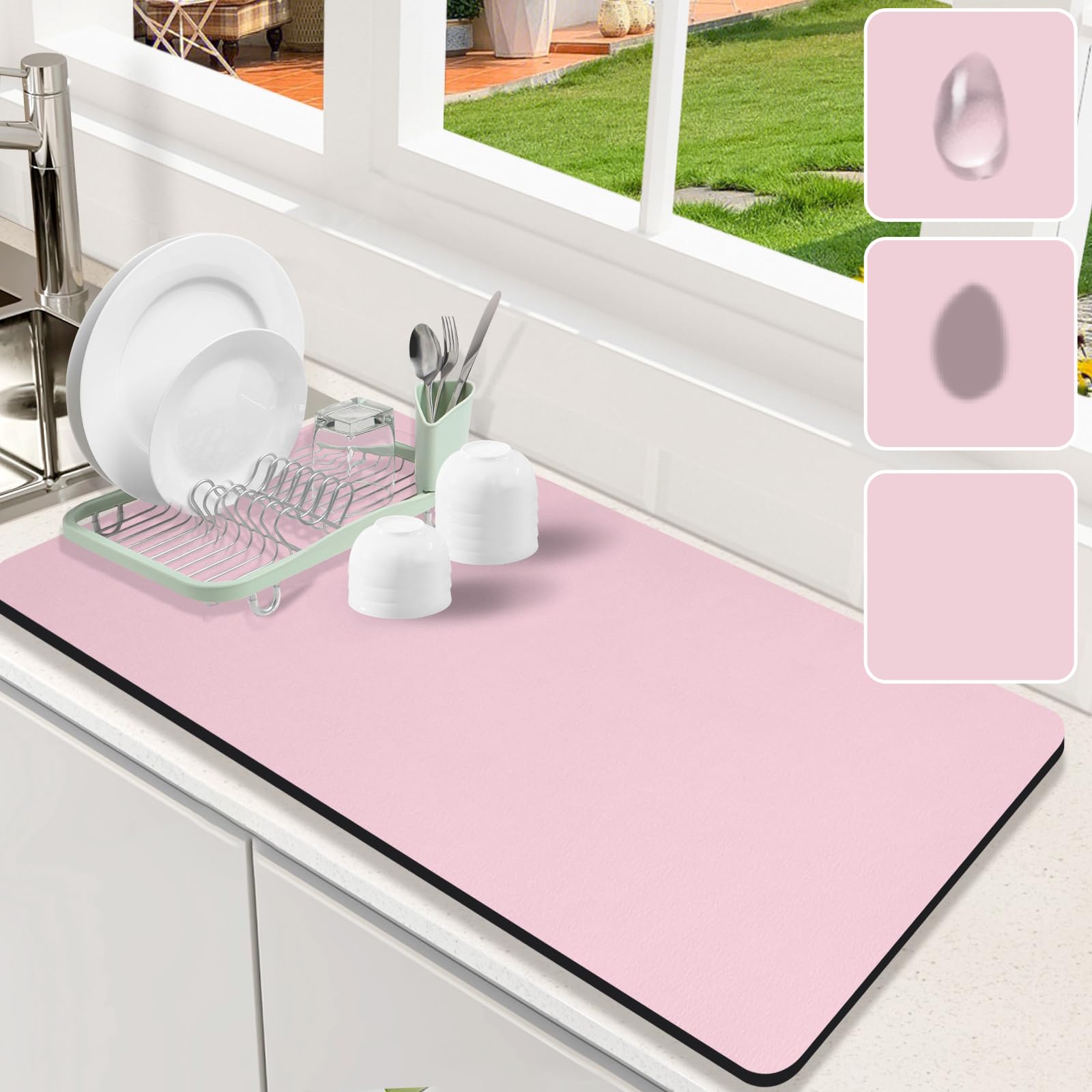 Dish Drying Mat for Kitchen Counter