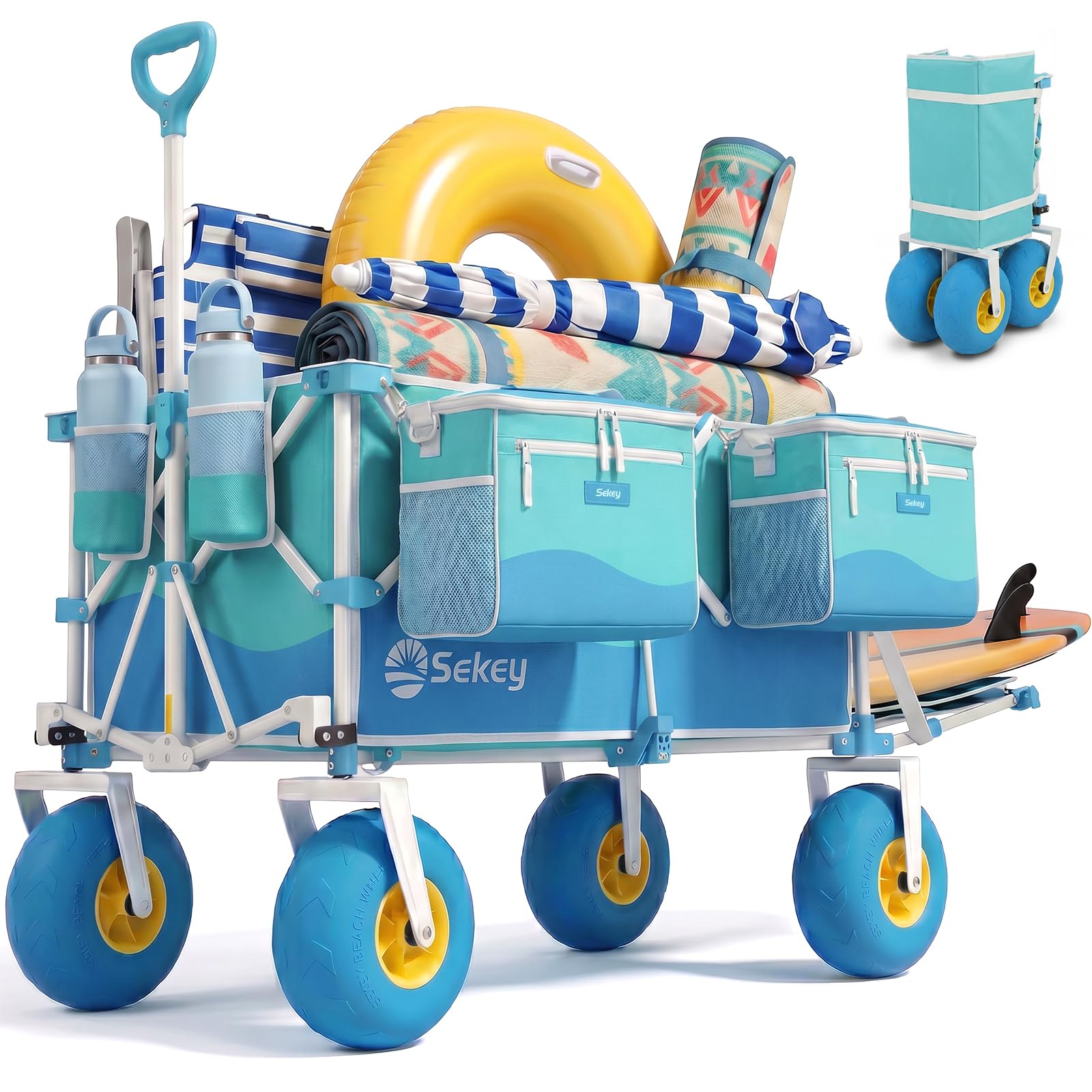 Heavy Duty Beach Wagon with 9" Big Sand