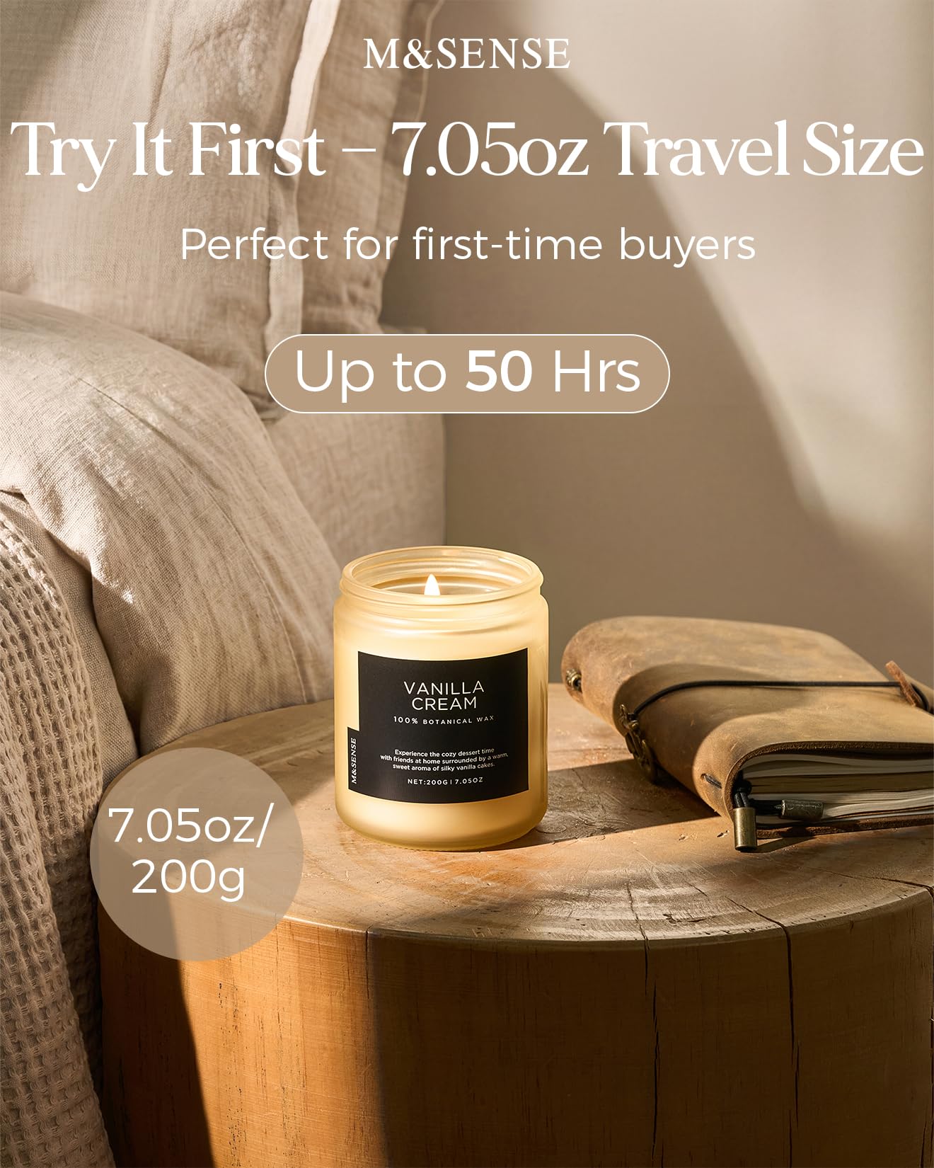 Vanilla Candles for Home (6 Ounce)
