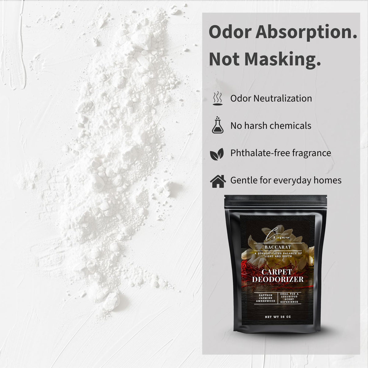 Baccarat Carpet Deodorizer Powder (36 Ounce)