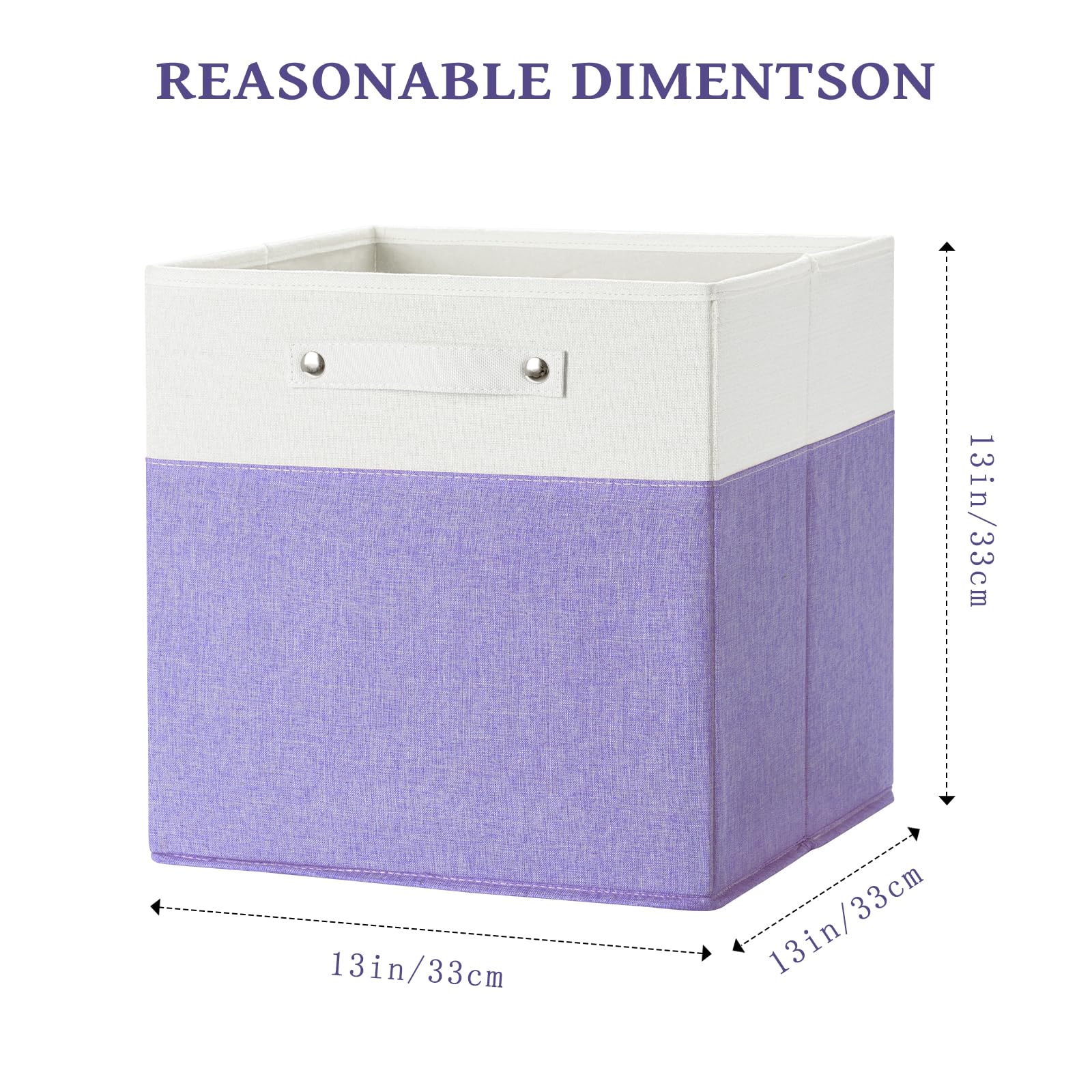 13x13x13 Storage Cube Bins 6 Pack