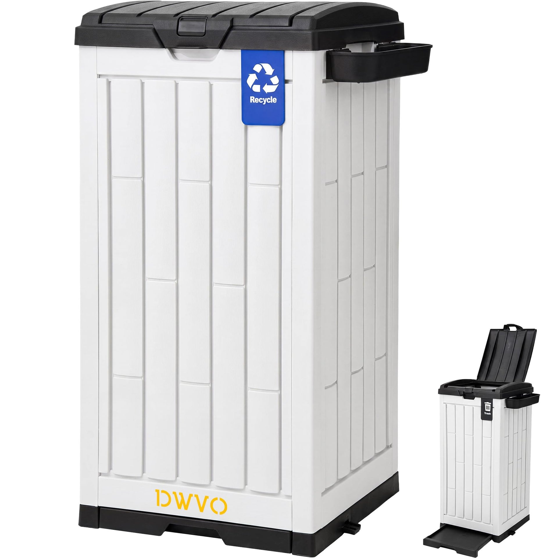 38 Gallon Resin Outdoor Trash Can