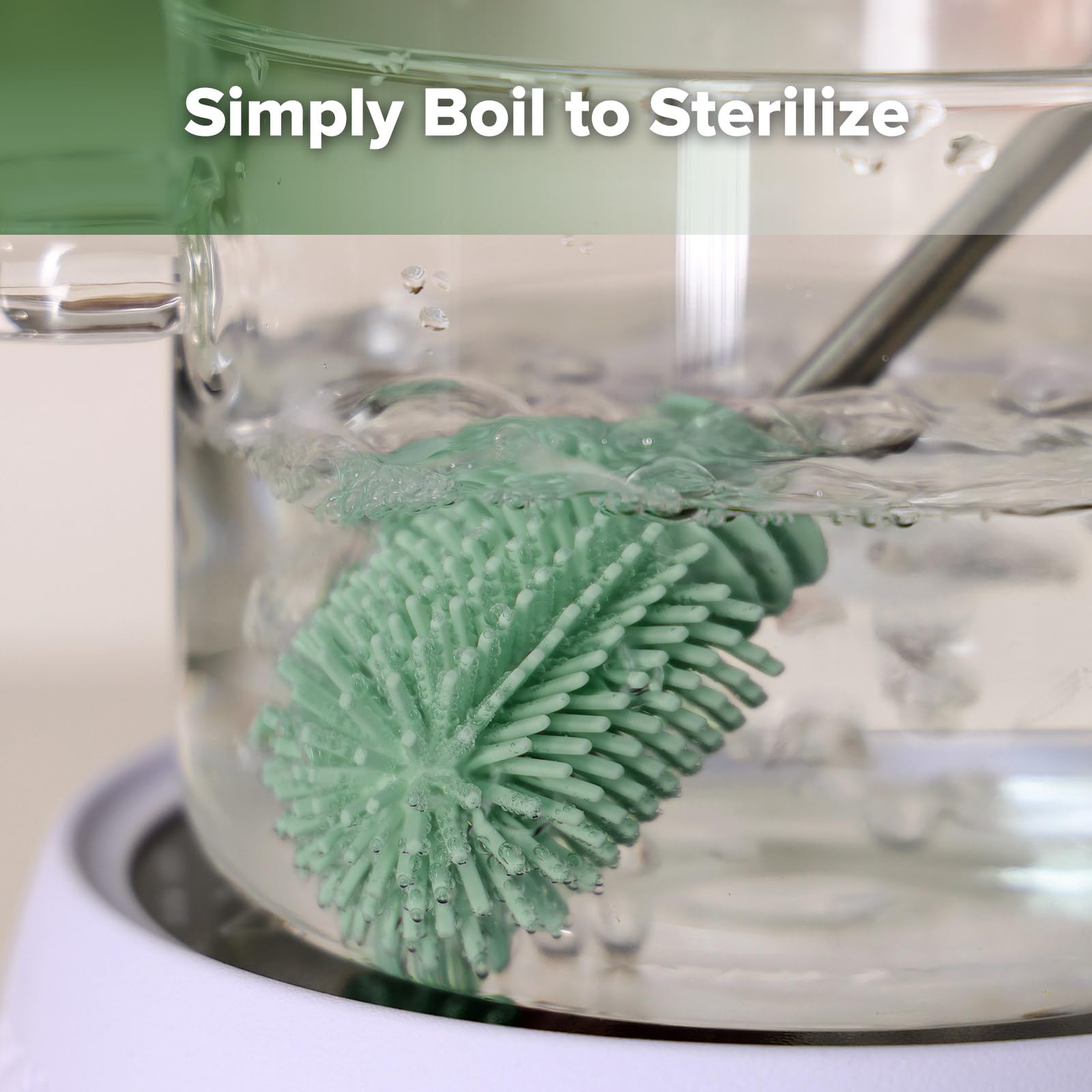 Silicone Cleaning Brush for Baby Bottles and Crevices
