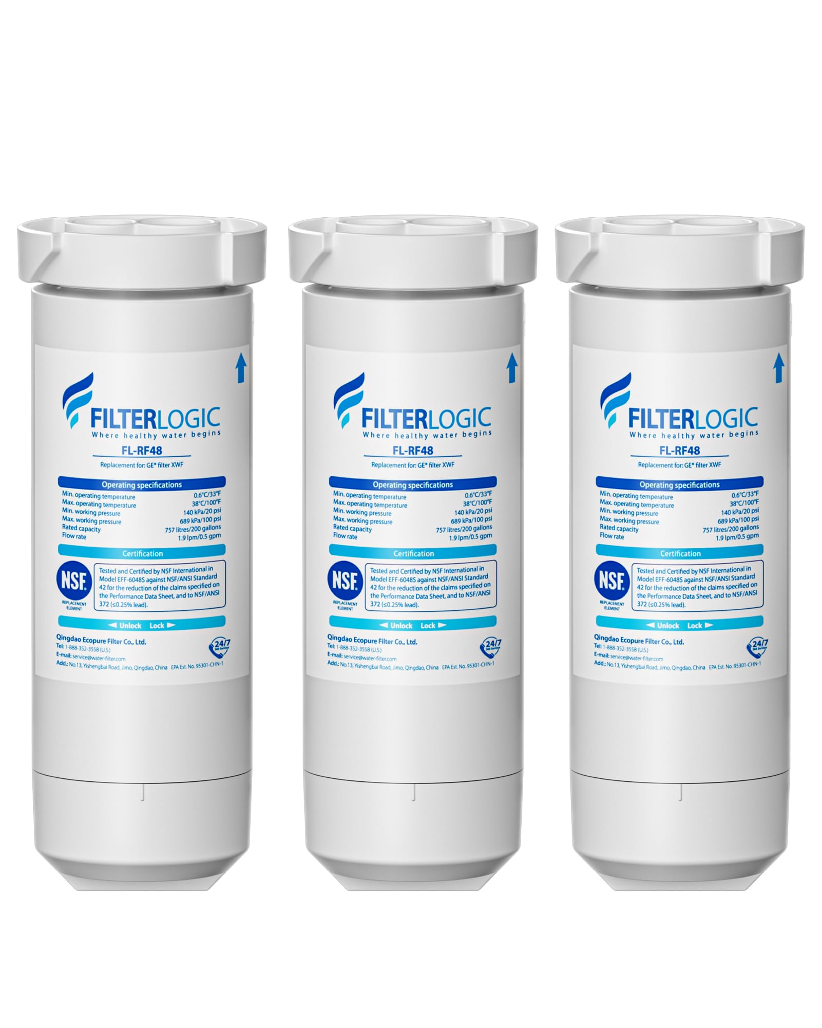 XWF Water Filter Replacement for GE® XWF (3 Count)