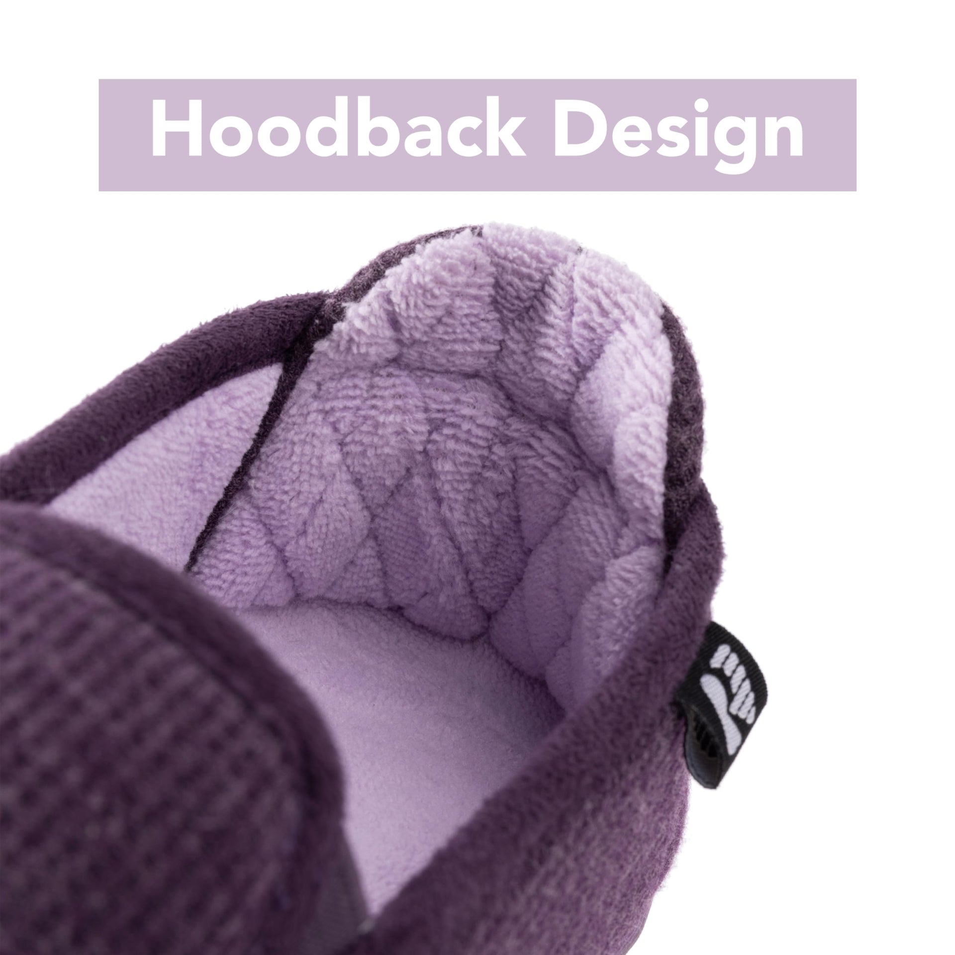 Women's Two Tone Hoodback Slipper with Removable Insole