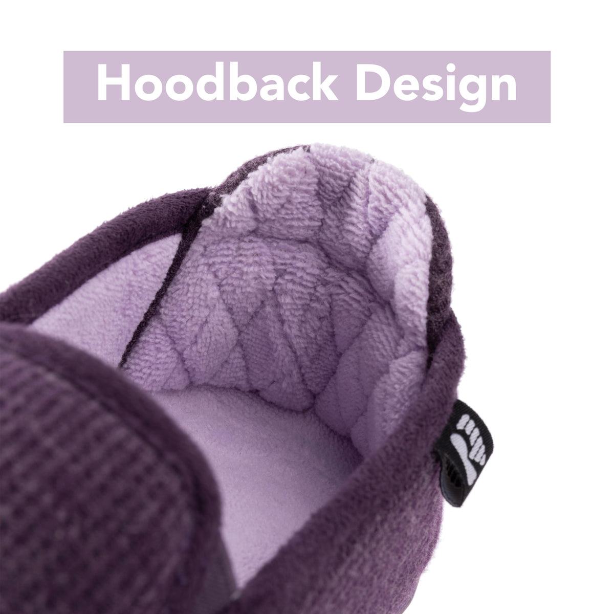 Women's Two Tone Hoodback Slipper with Removable Insole