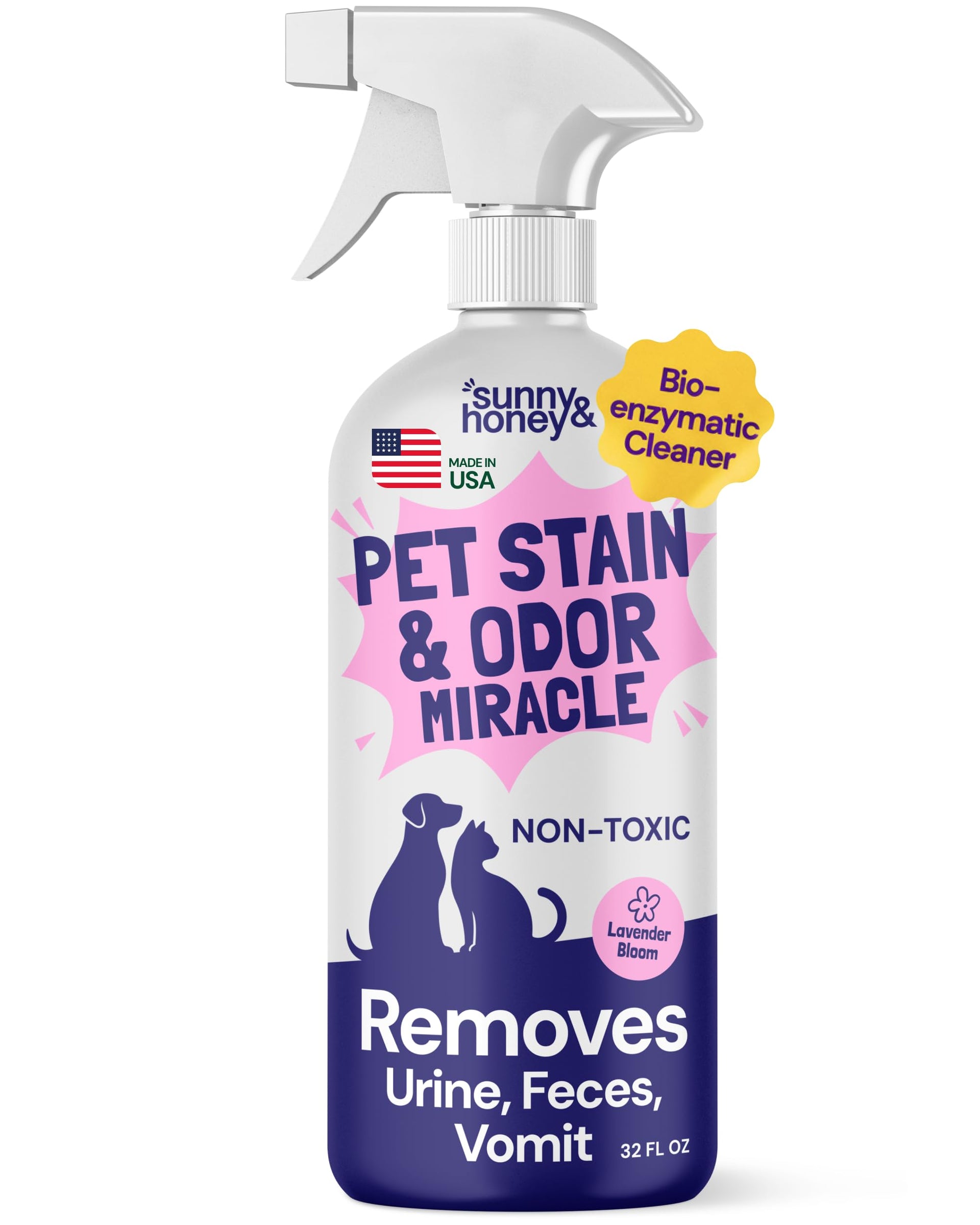 Pet Stain and Odor Remover Spray for Carpets (32 Fl Oz)