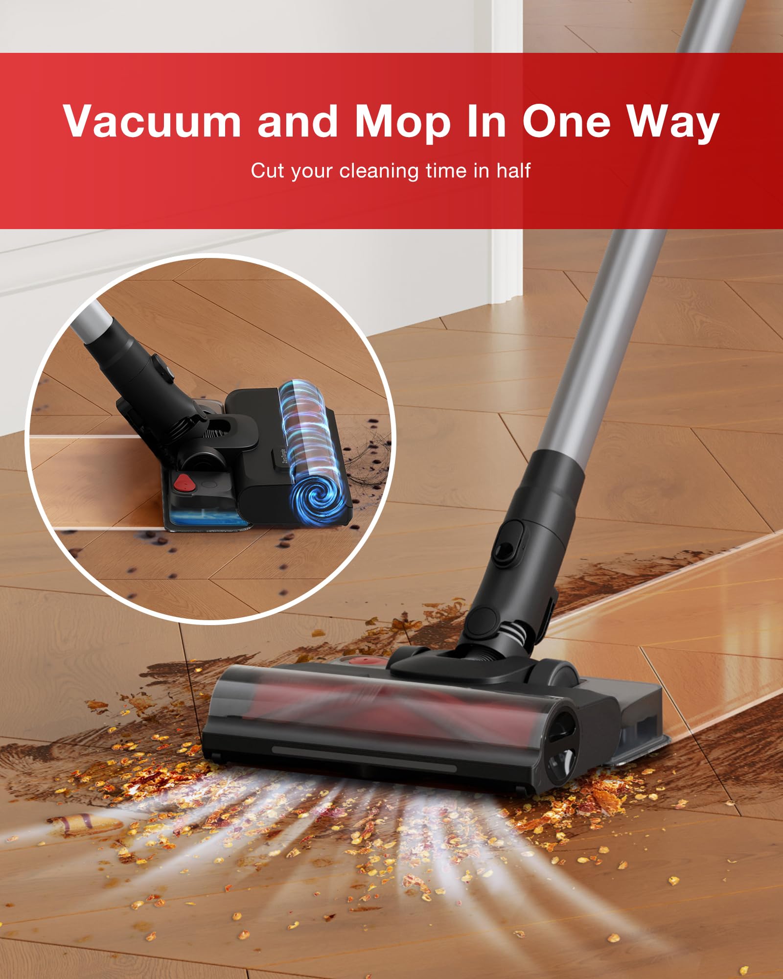C12 Combo Cordless Stick Vacuum & Robot & Mopping