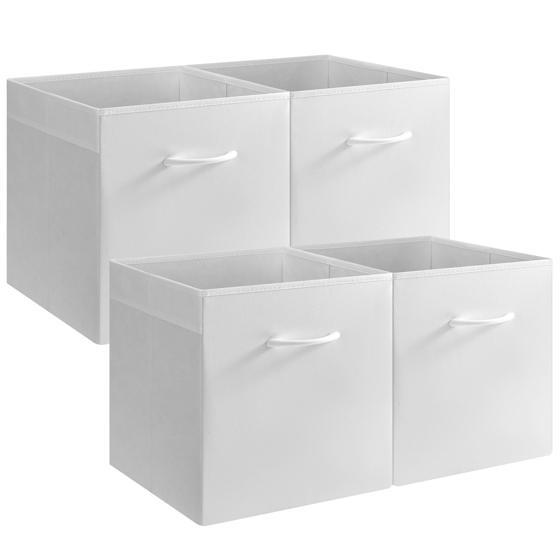 White 13in Storage Cubes (4 Count)