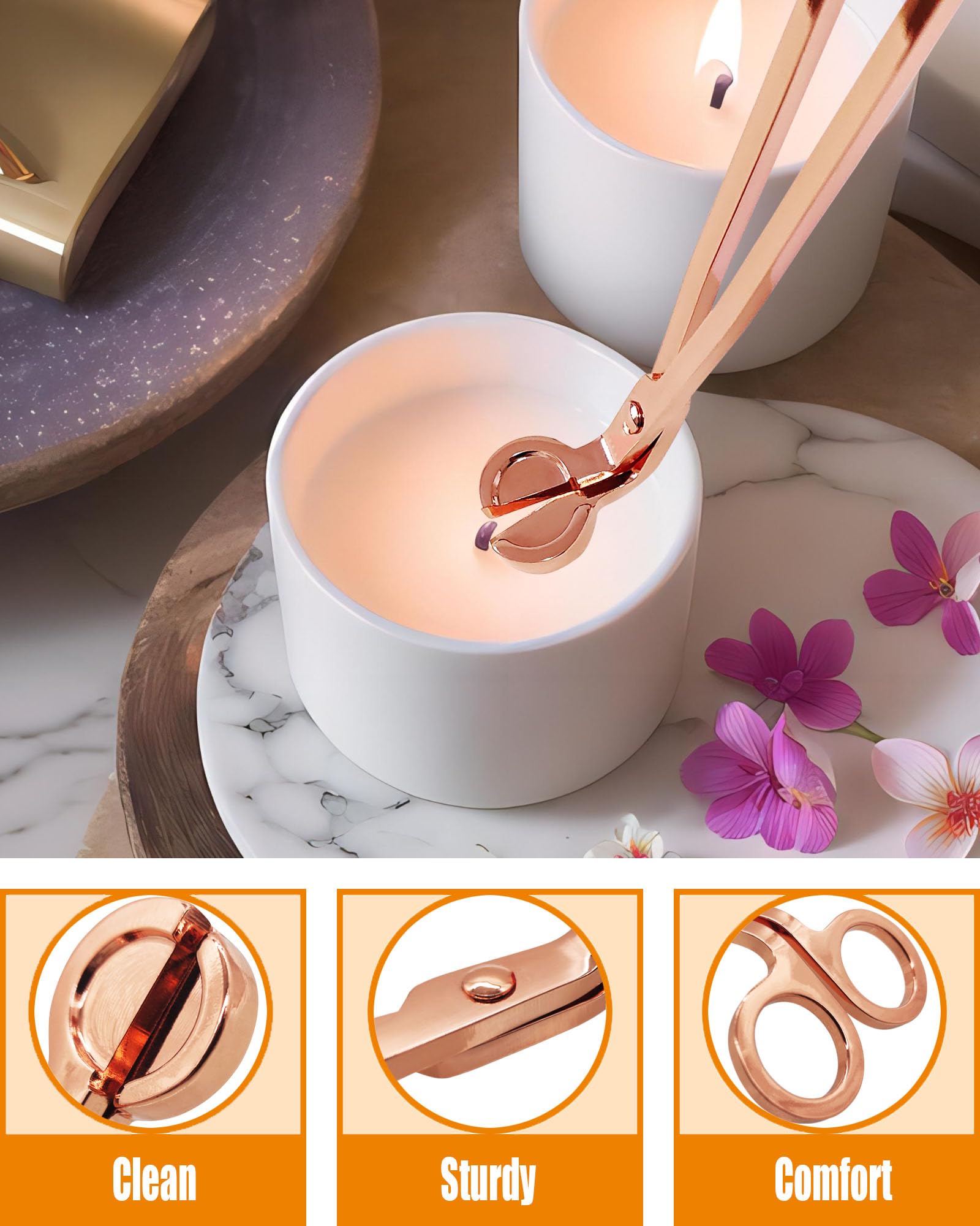 4 in1 Candle Accessory Set with Rechargeable Candle Lighter