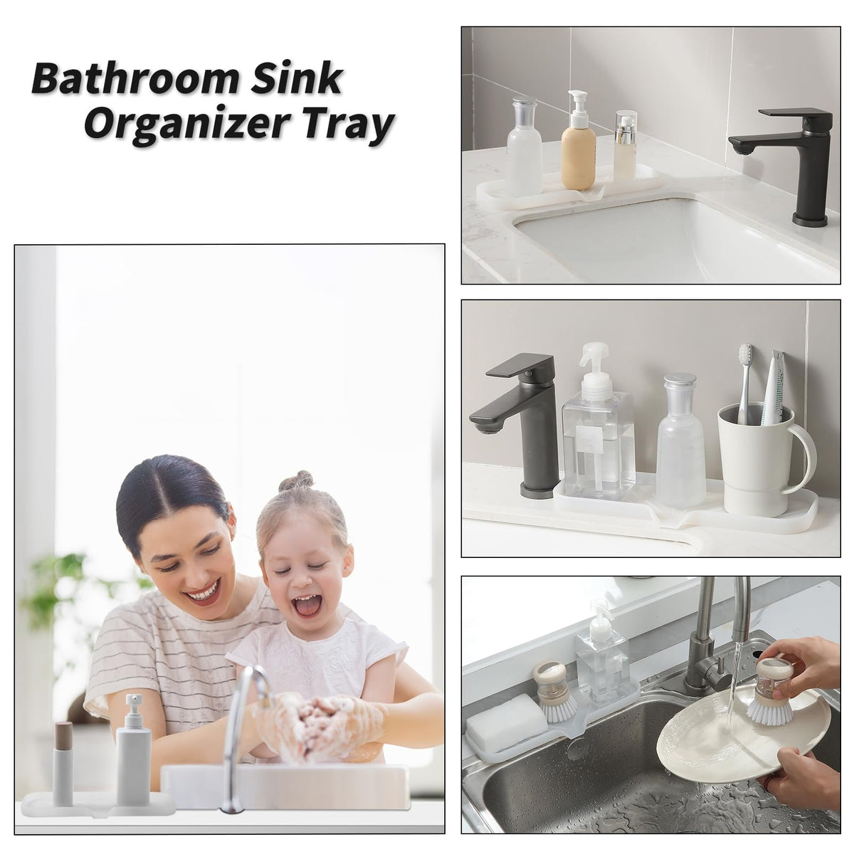 Silicone Soap Dish with Drain Spout
