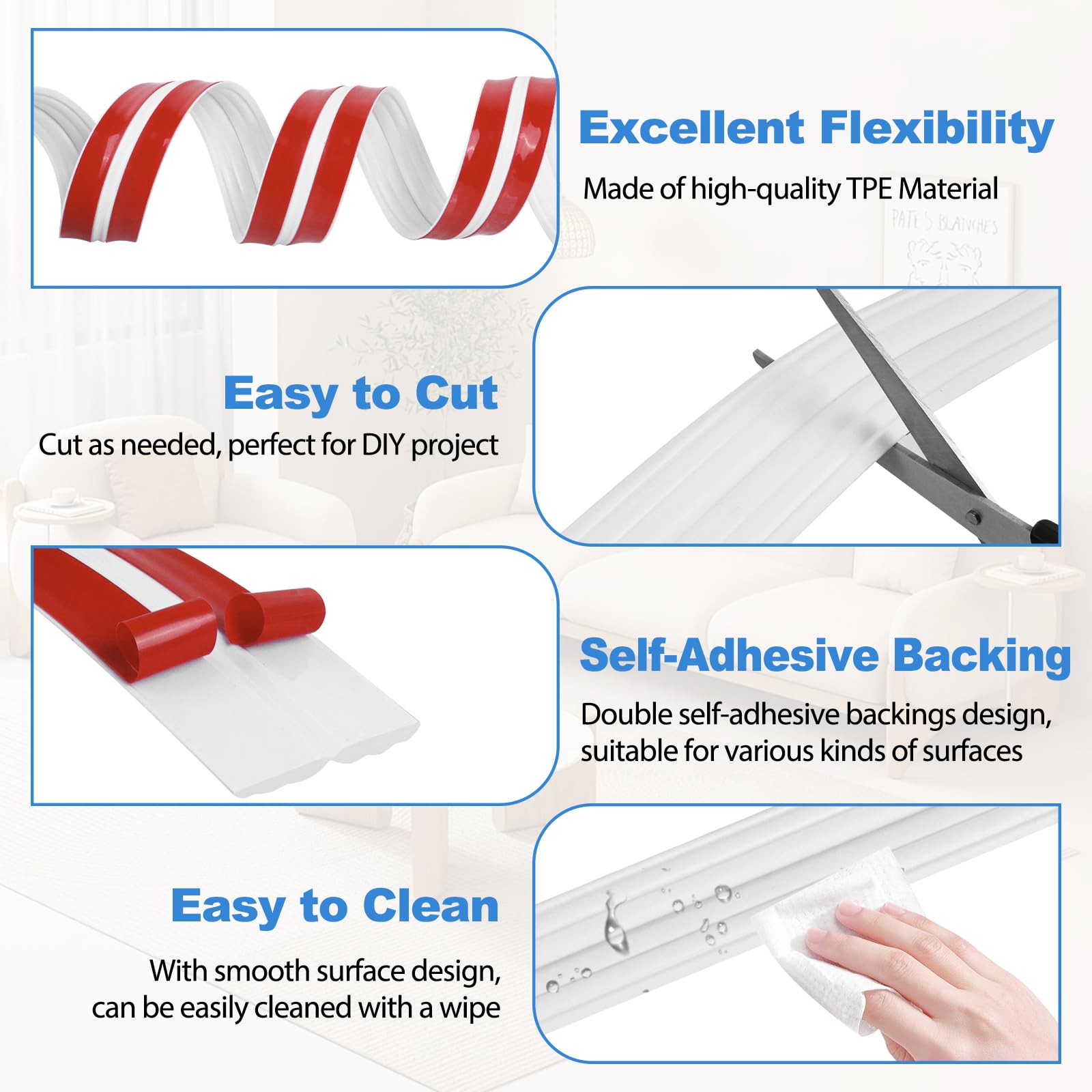 Corner Molding Trim Peel and Stick Wall Corner Protector