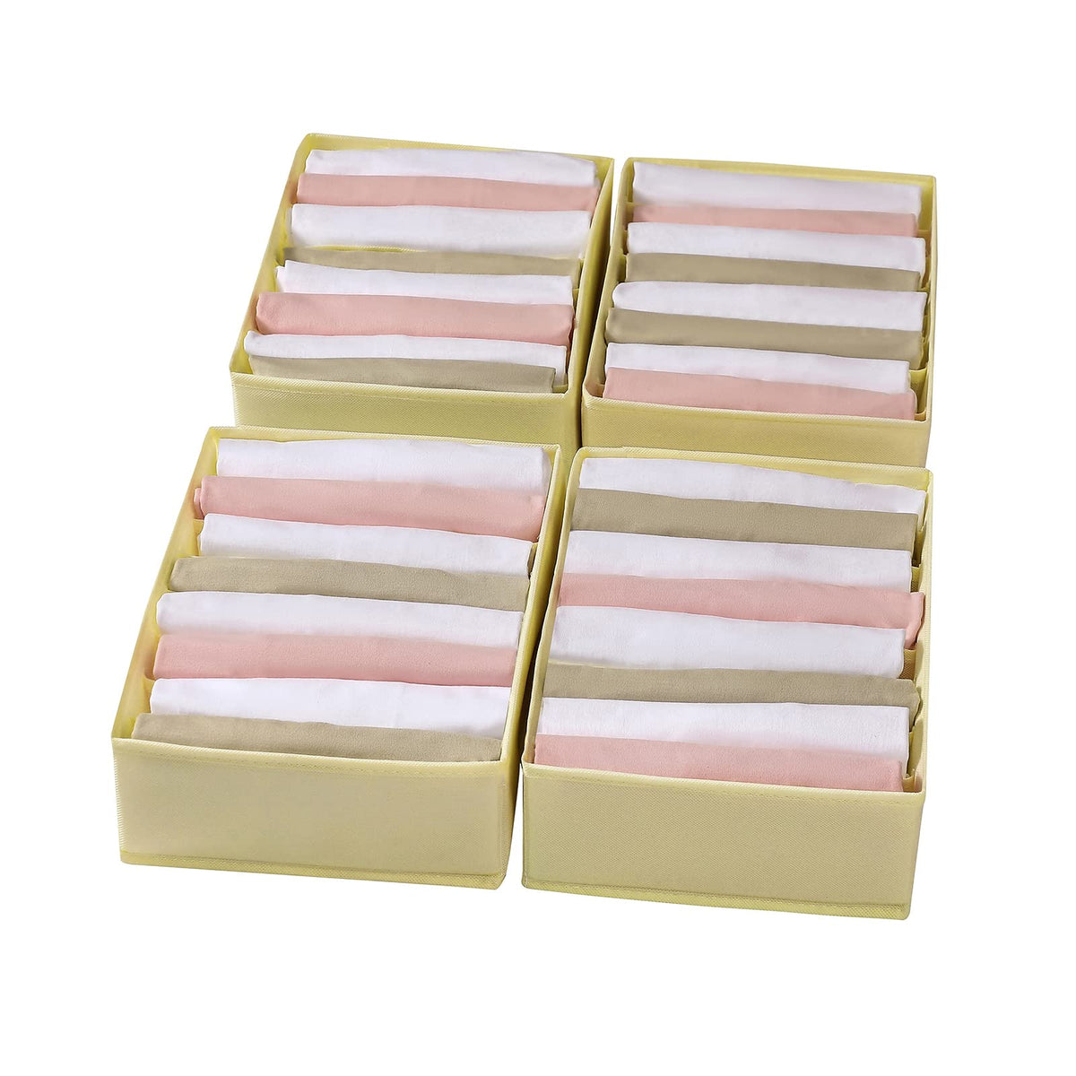 4 Packs T shirt Drawer Organizers for Clothing (4 Count)