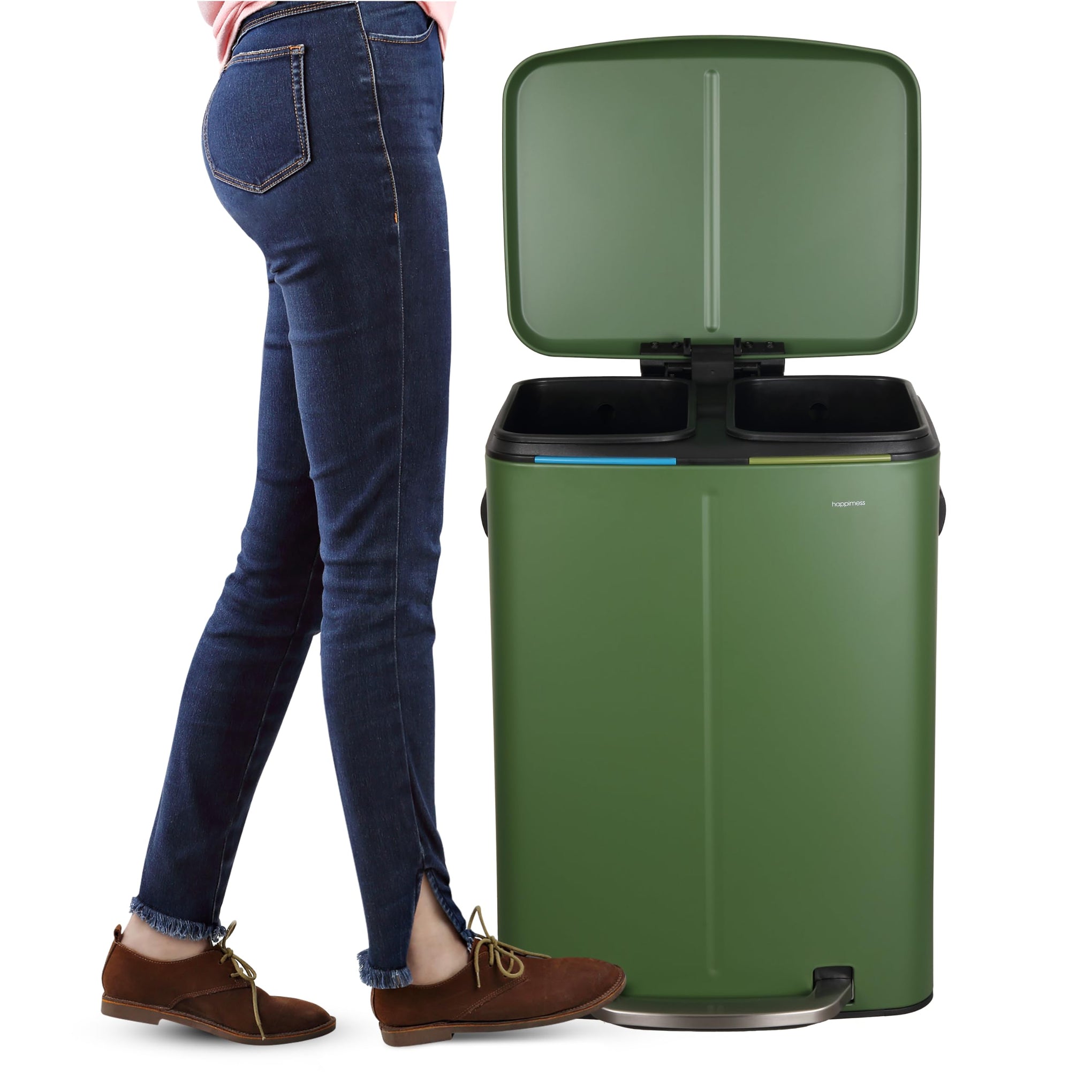 Marco 10.6 Gal Double Bucket Step Trash Can