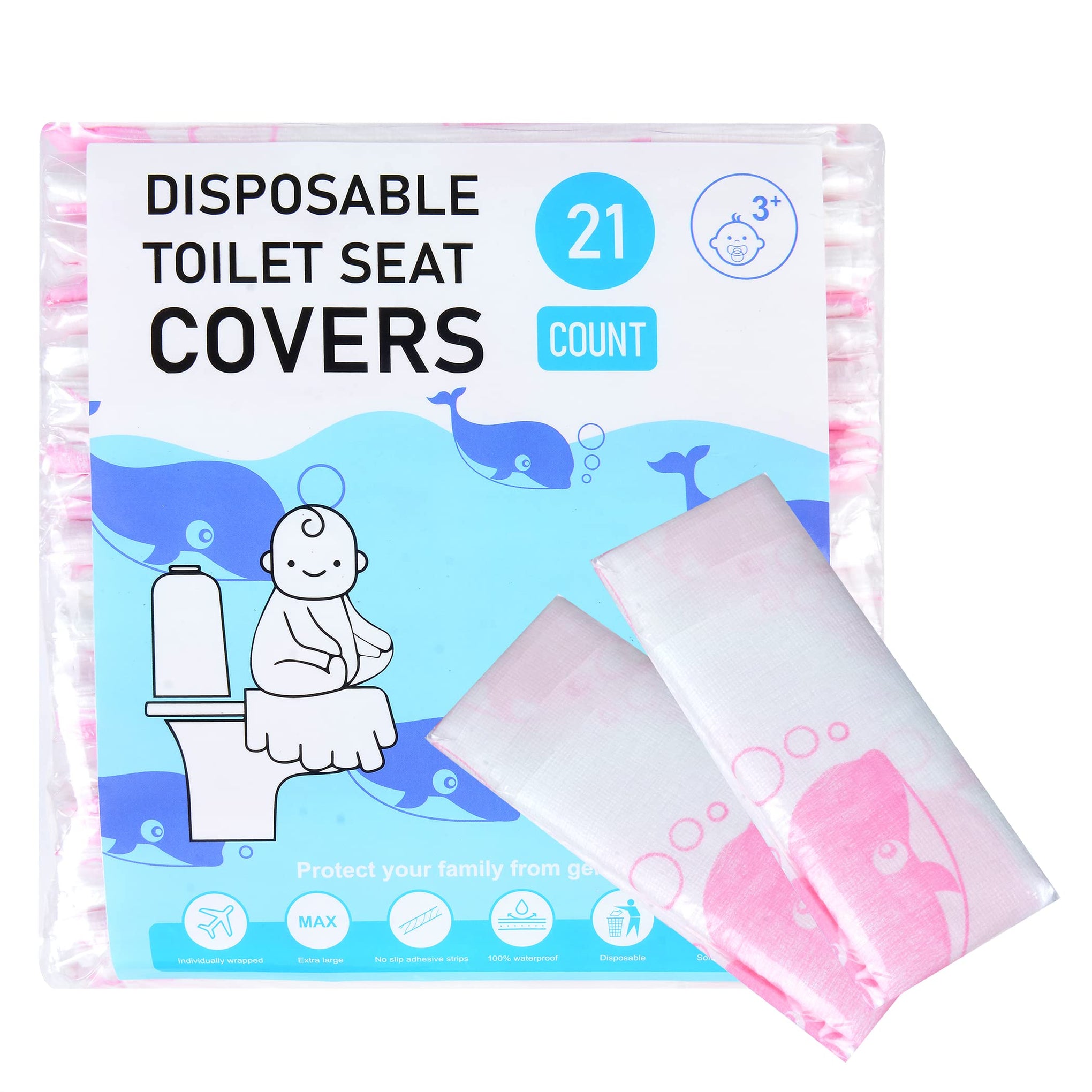21 Pack Toilet Seat Covers Disposable