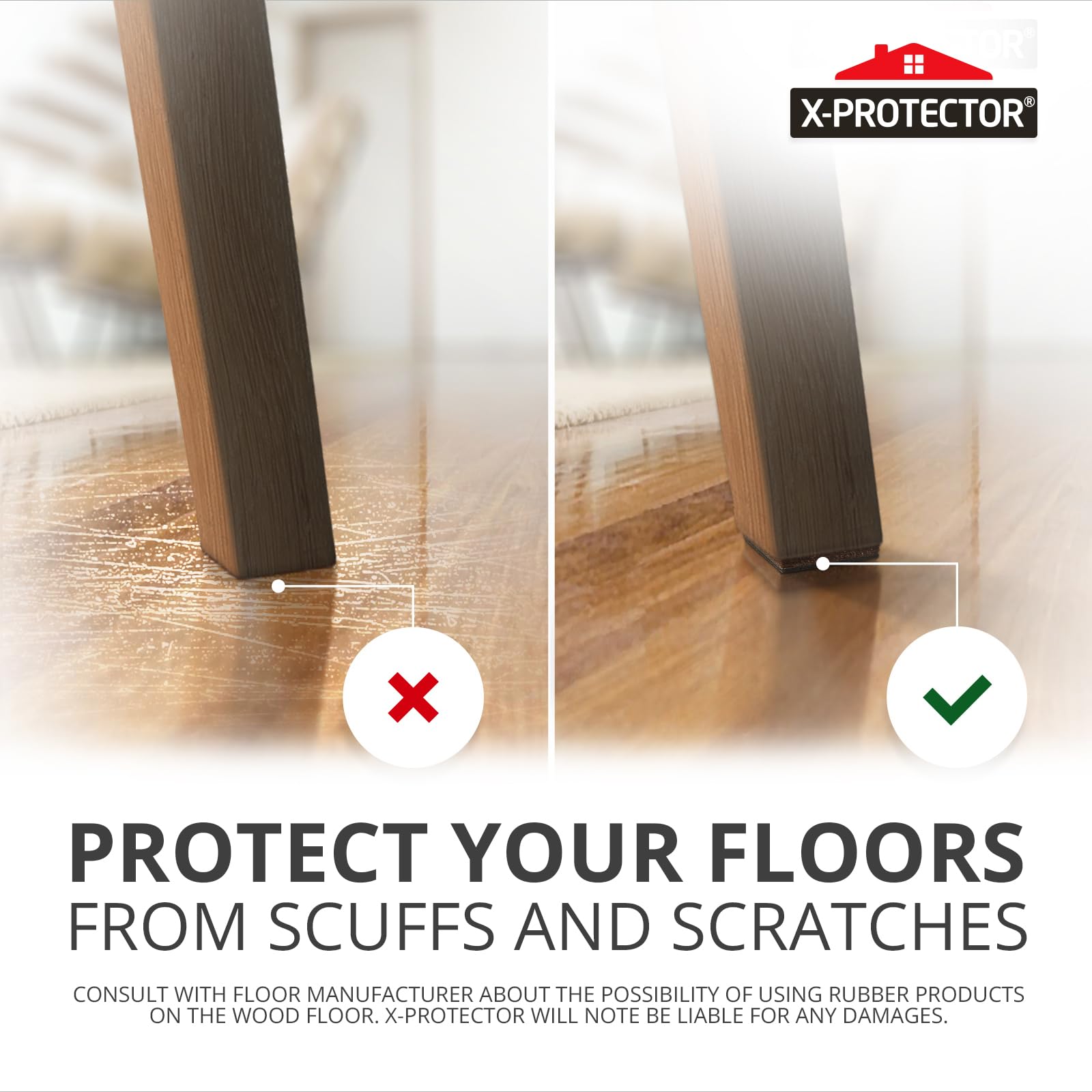 Non Slip Furniture Pads (24 Count)