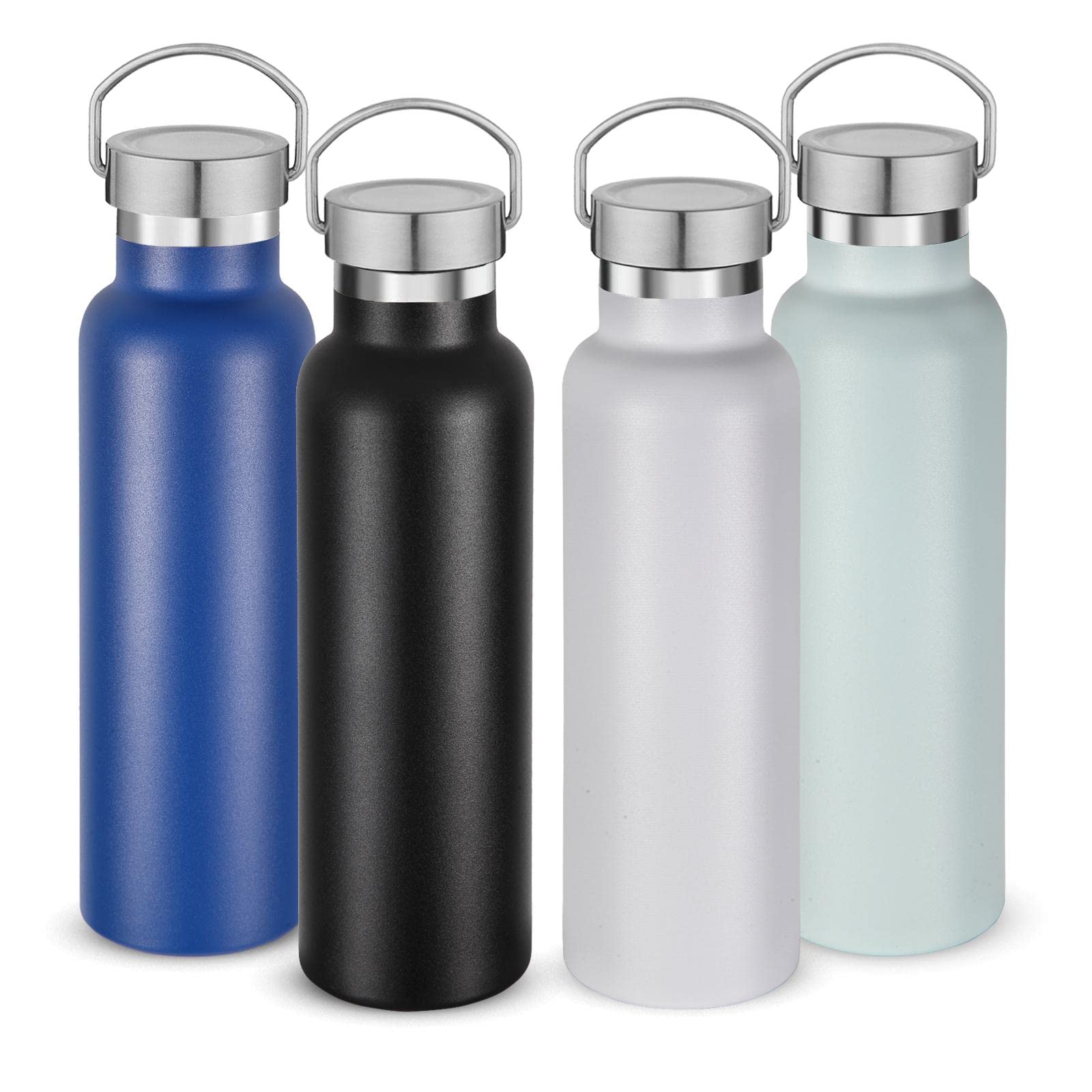 20 oz Insulated Water Bottles Bulk 4 Pack (4 Count)