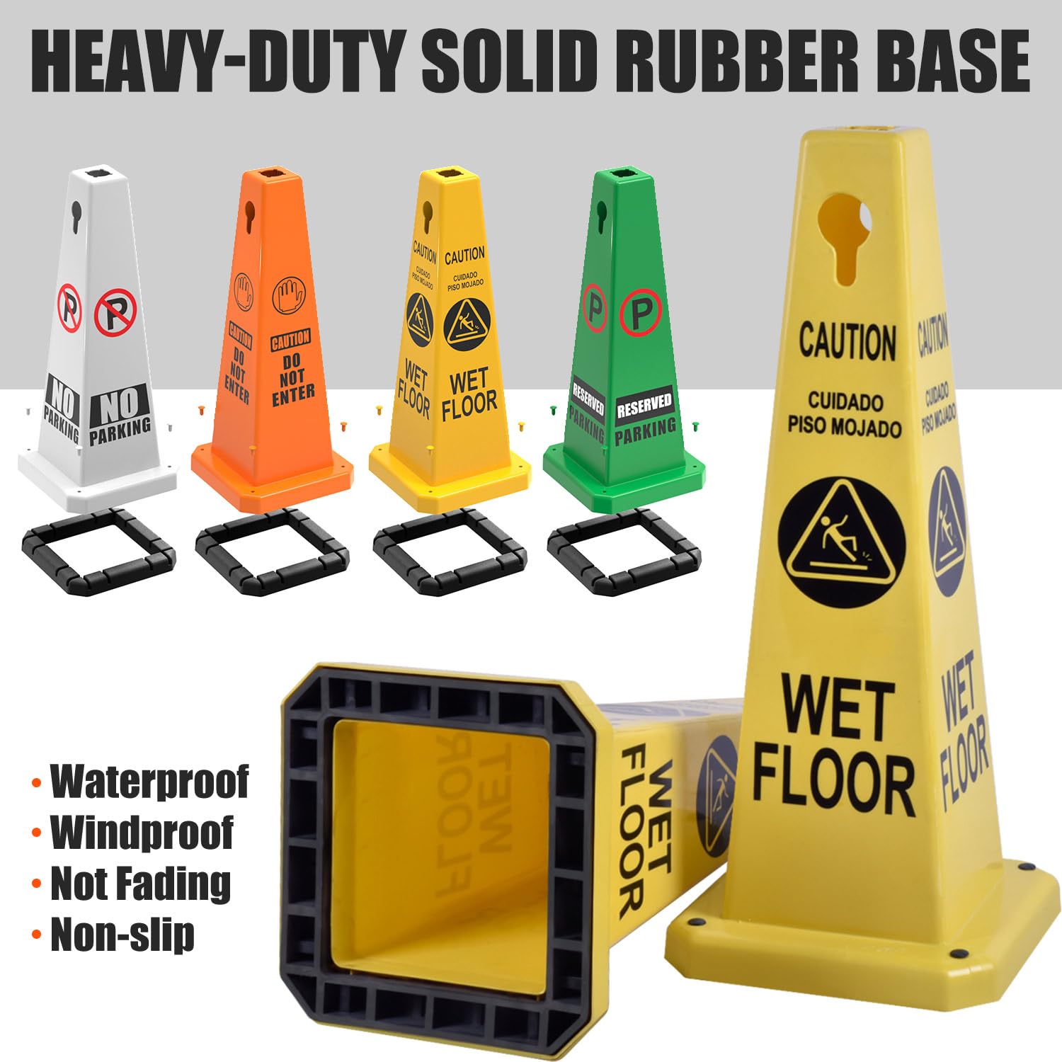 Plastic Traffic Cones (8 Count)
