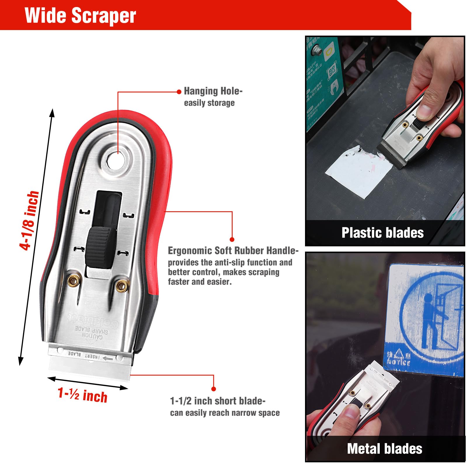 2 Piece Razor Scraper Tool with 20