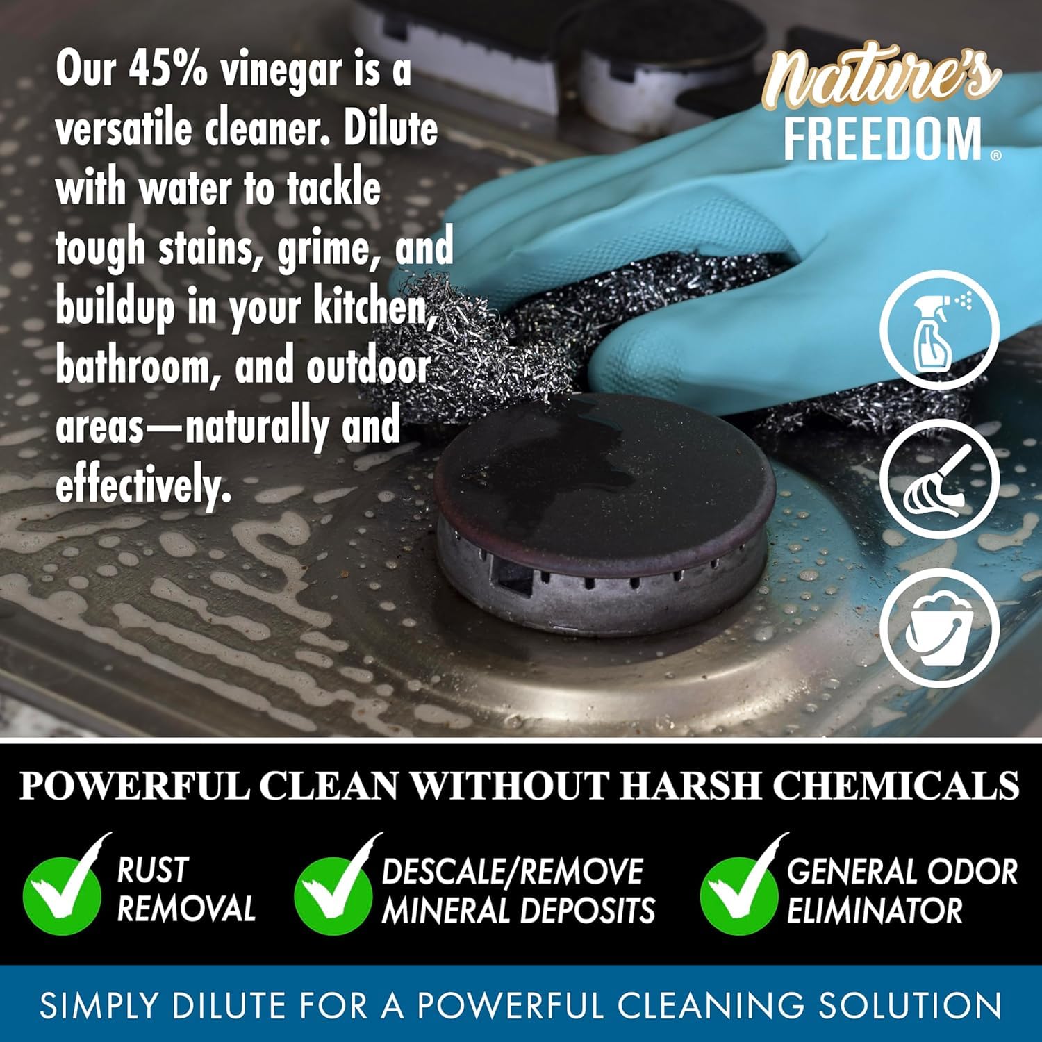45% Concentrated Vinegar (128 Fl Oz)
