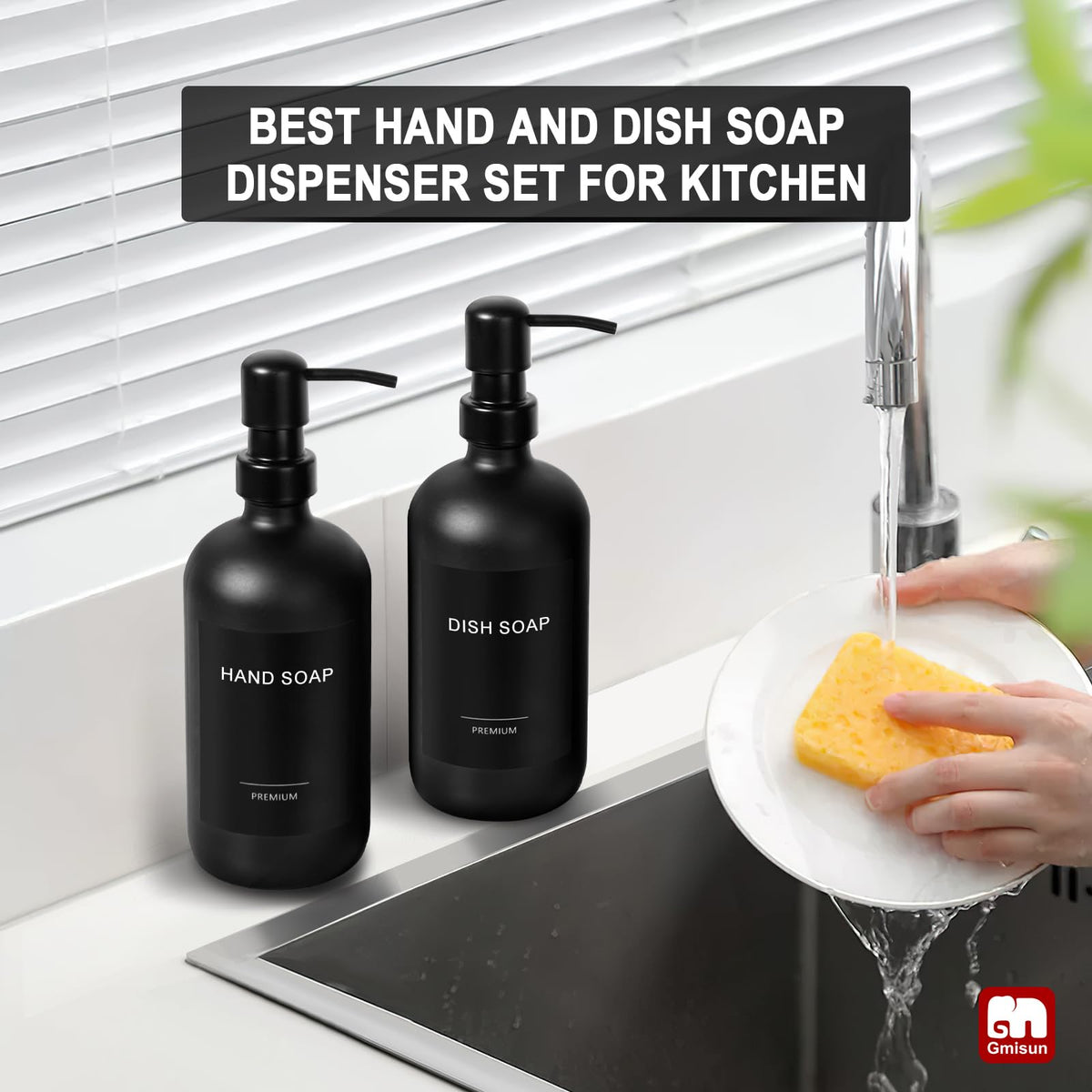 Black Soap Dispenser (2 Count)