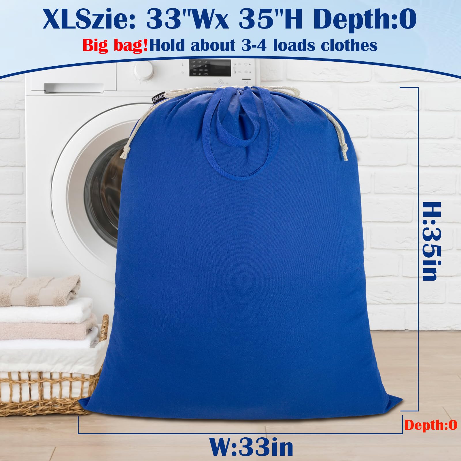 Thick Laundry Bag 33"Wx 35"H