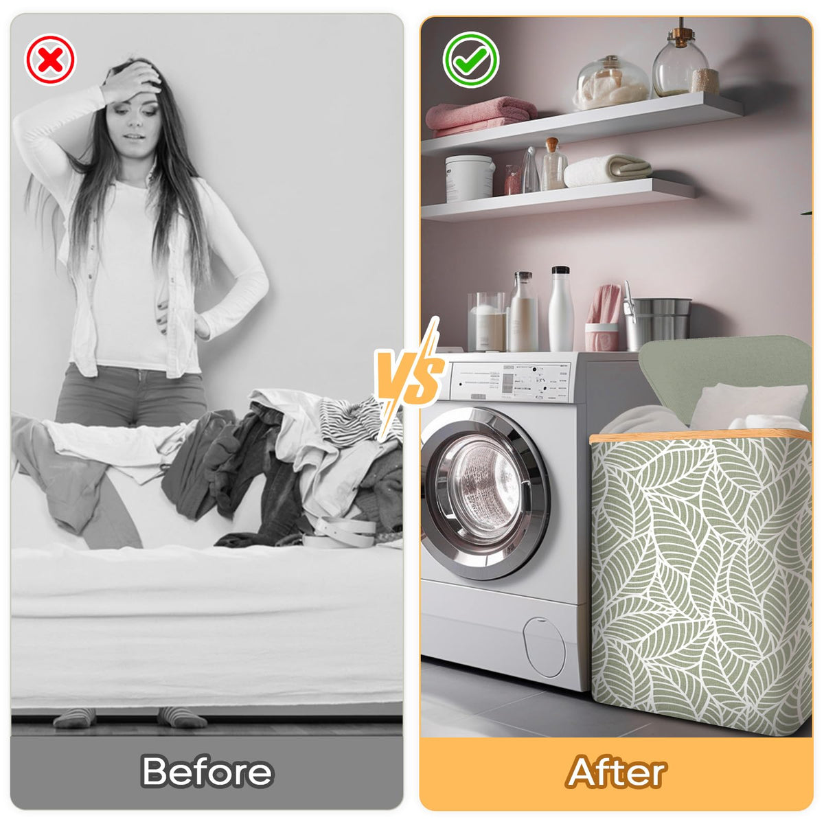 Laundry Hamper with Lid