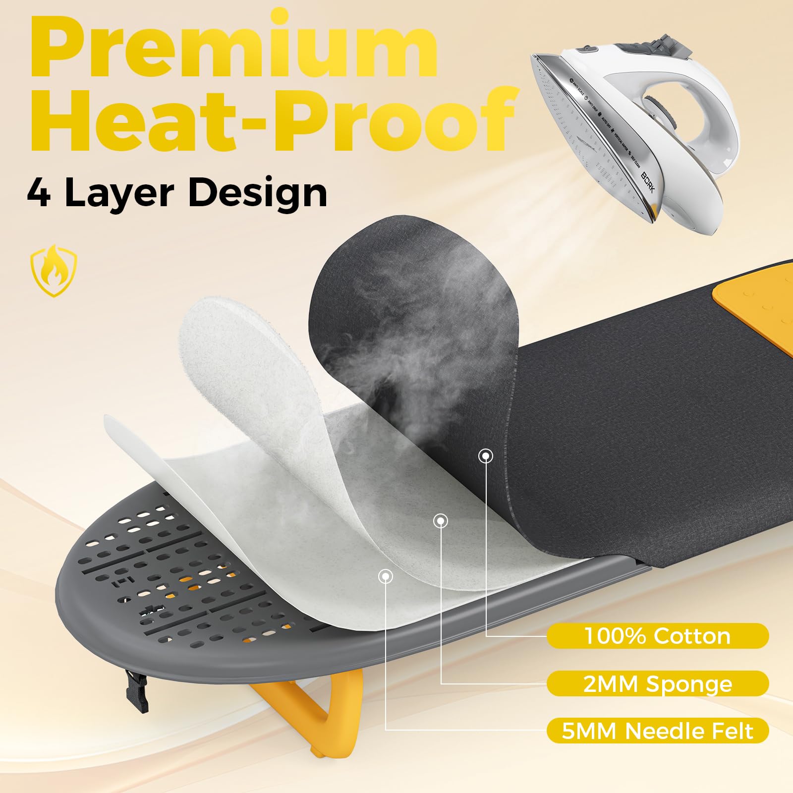Small Ironing Board with Iron Mat