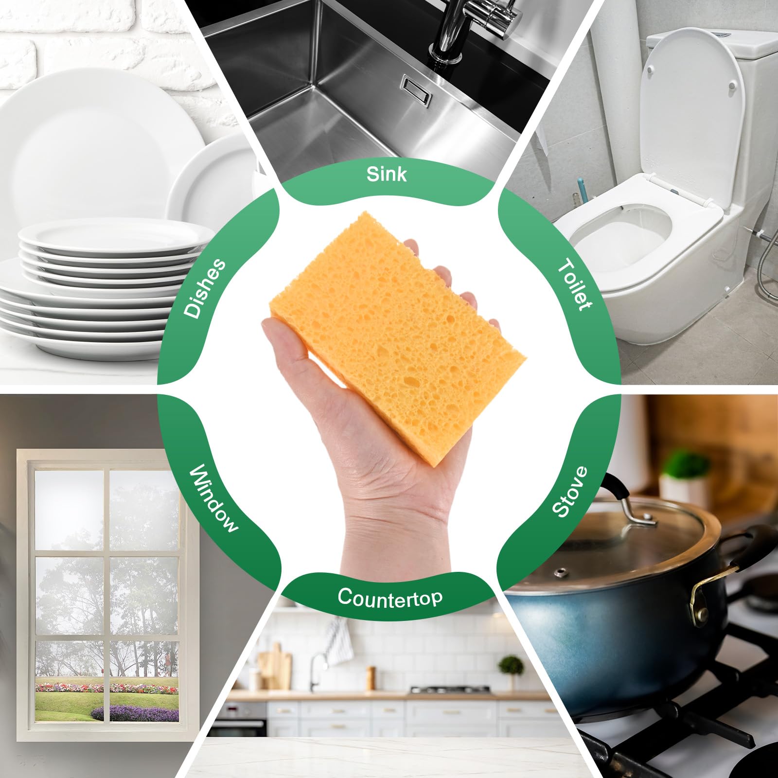 6 Pack Kitchen Sponges (6 Count)