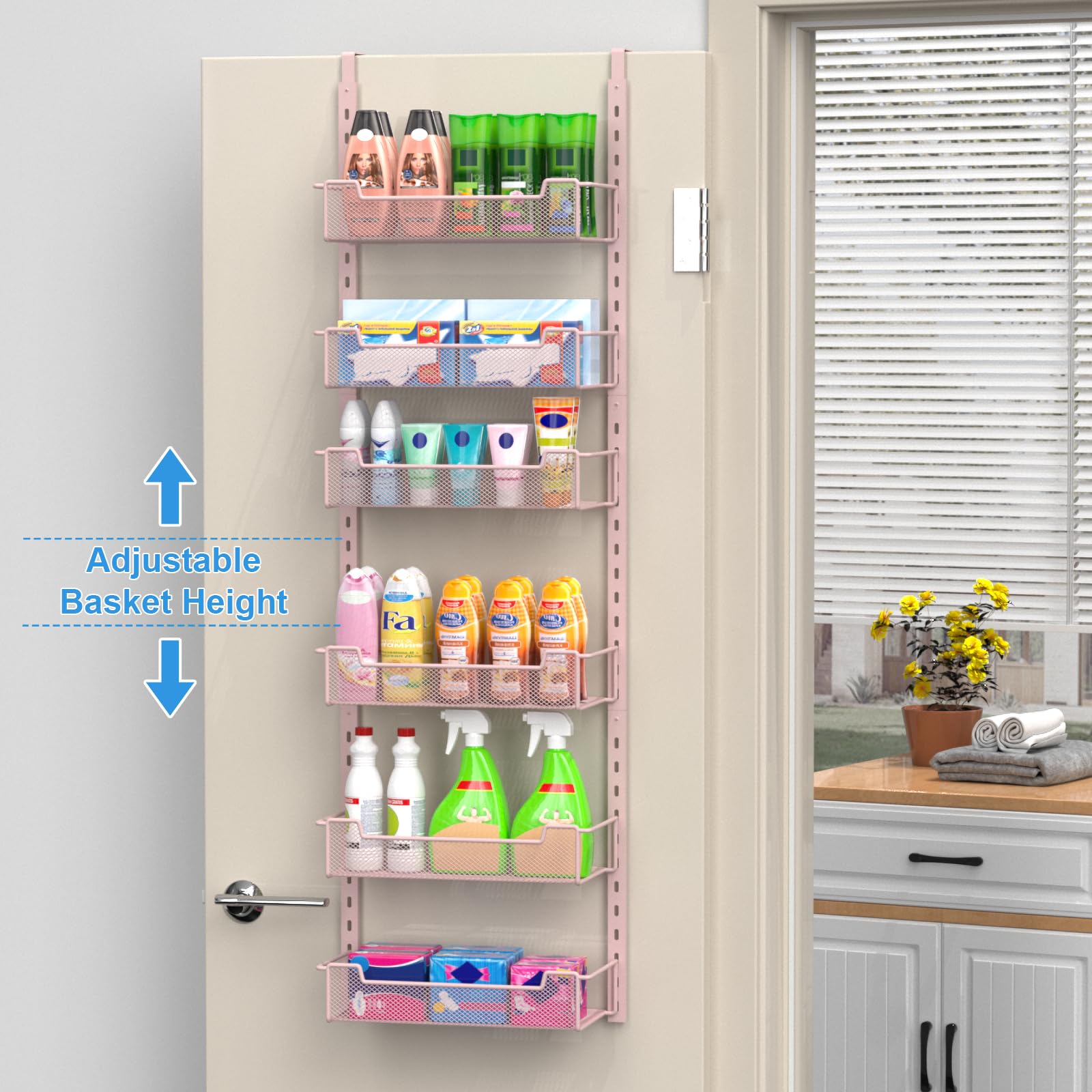 12.3" W Narrow Over the Door Pantry Organizer