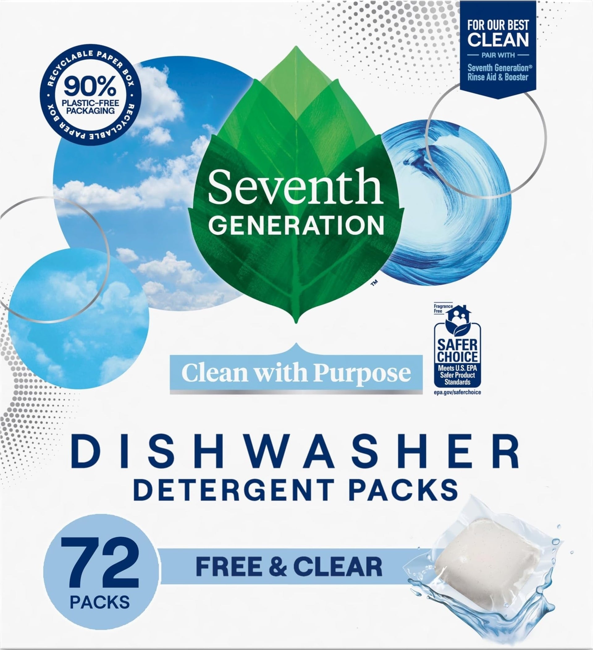 Dishwasher Detergent Packs (72 Count)