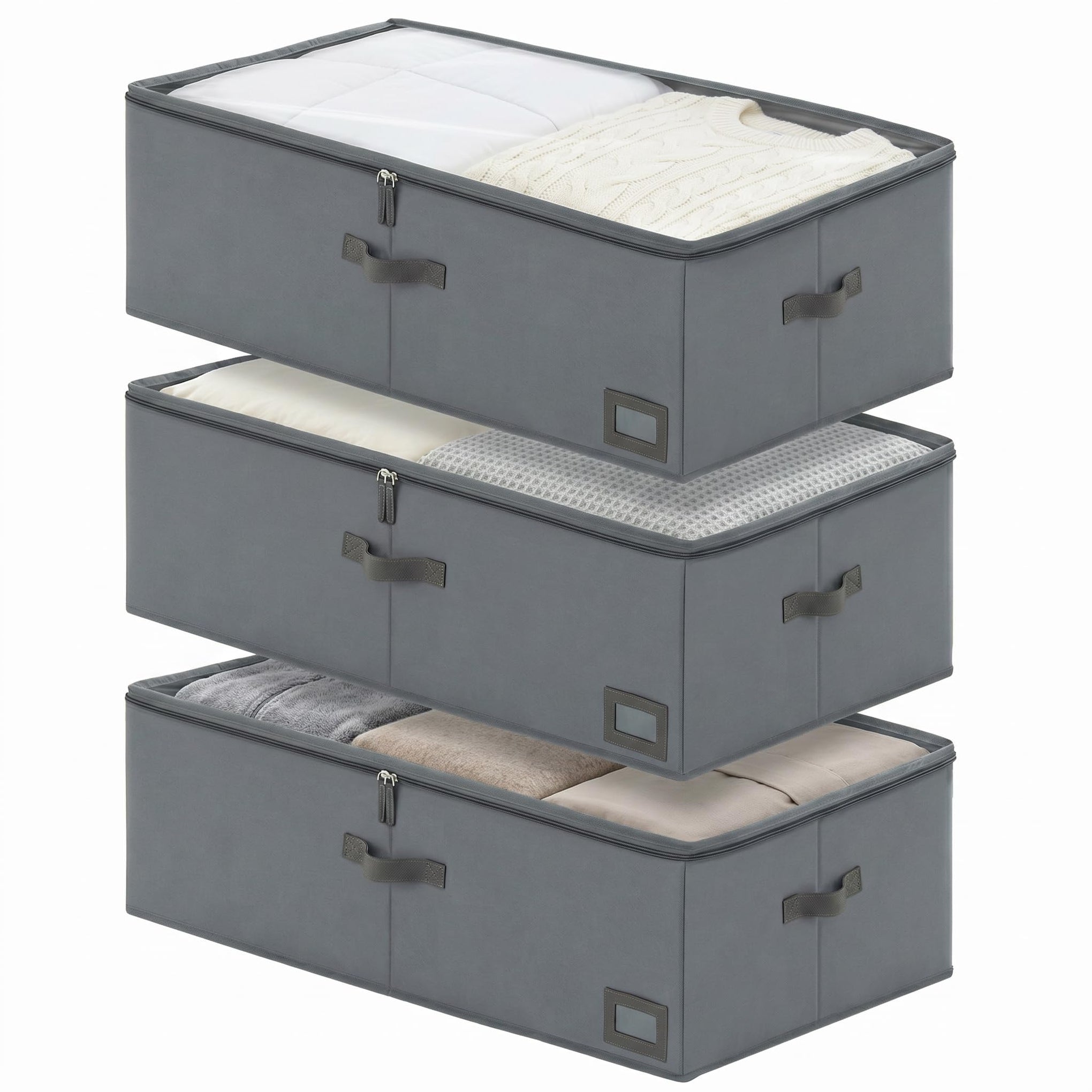 10" High Capacity Under Bed Storage Bins (3 Count)