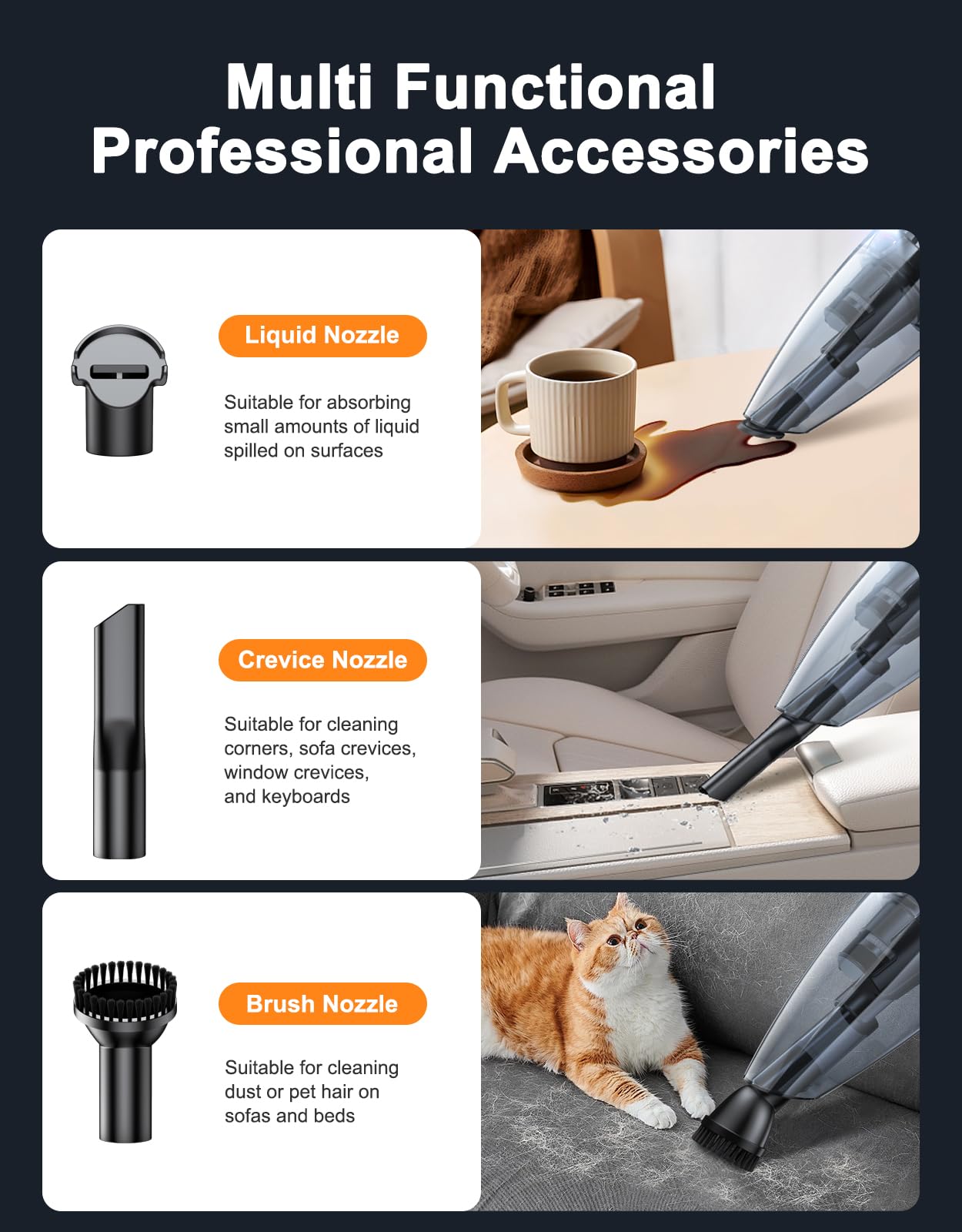Handheld Vacuum Cordless Rechargeable 9KPA
