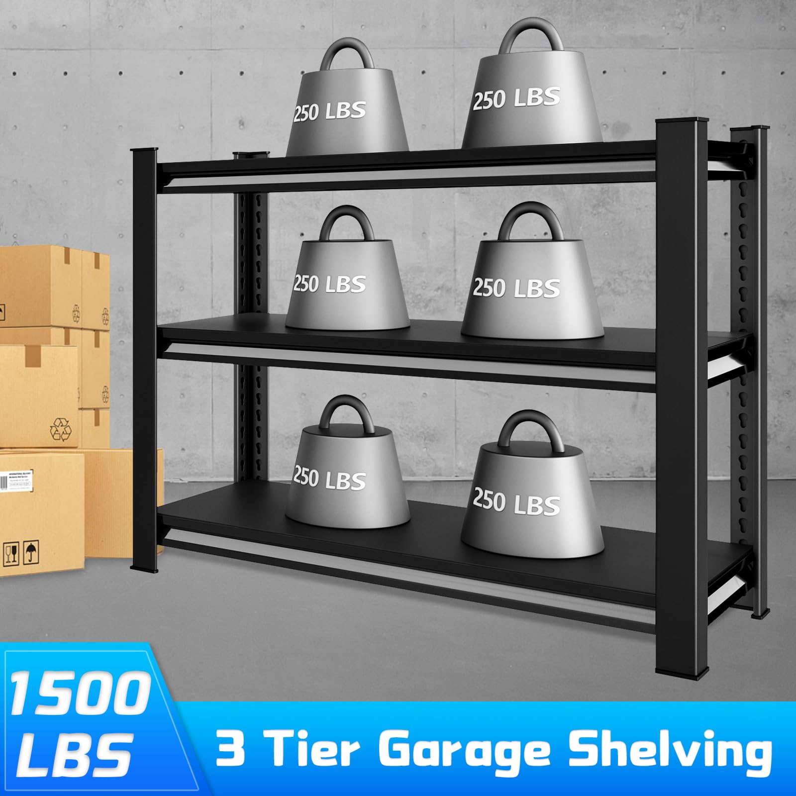 40" W Garage Shelving Heavy Duty