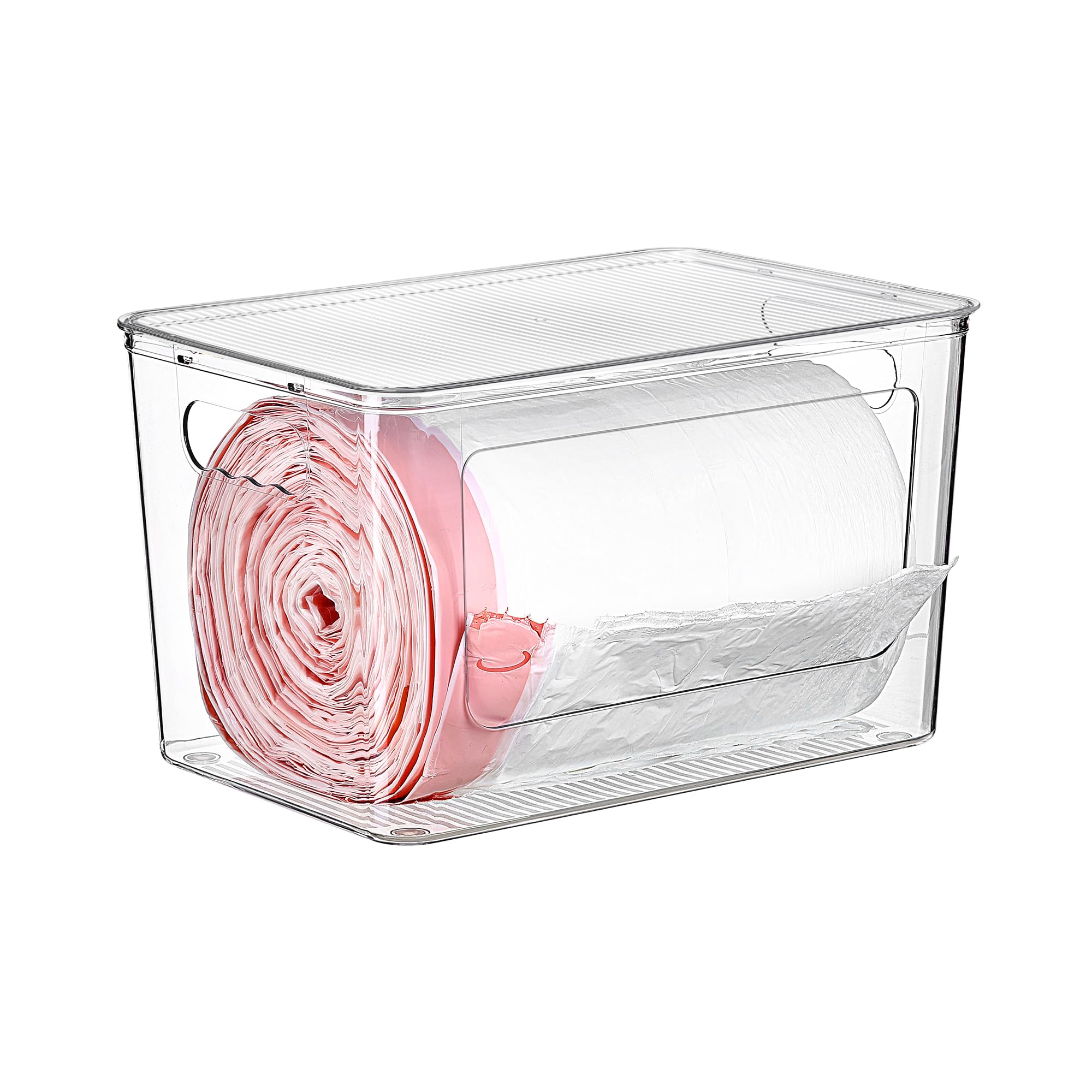 1 Pack Clear Trash Bag Holder