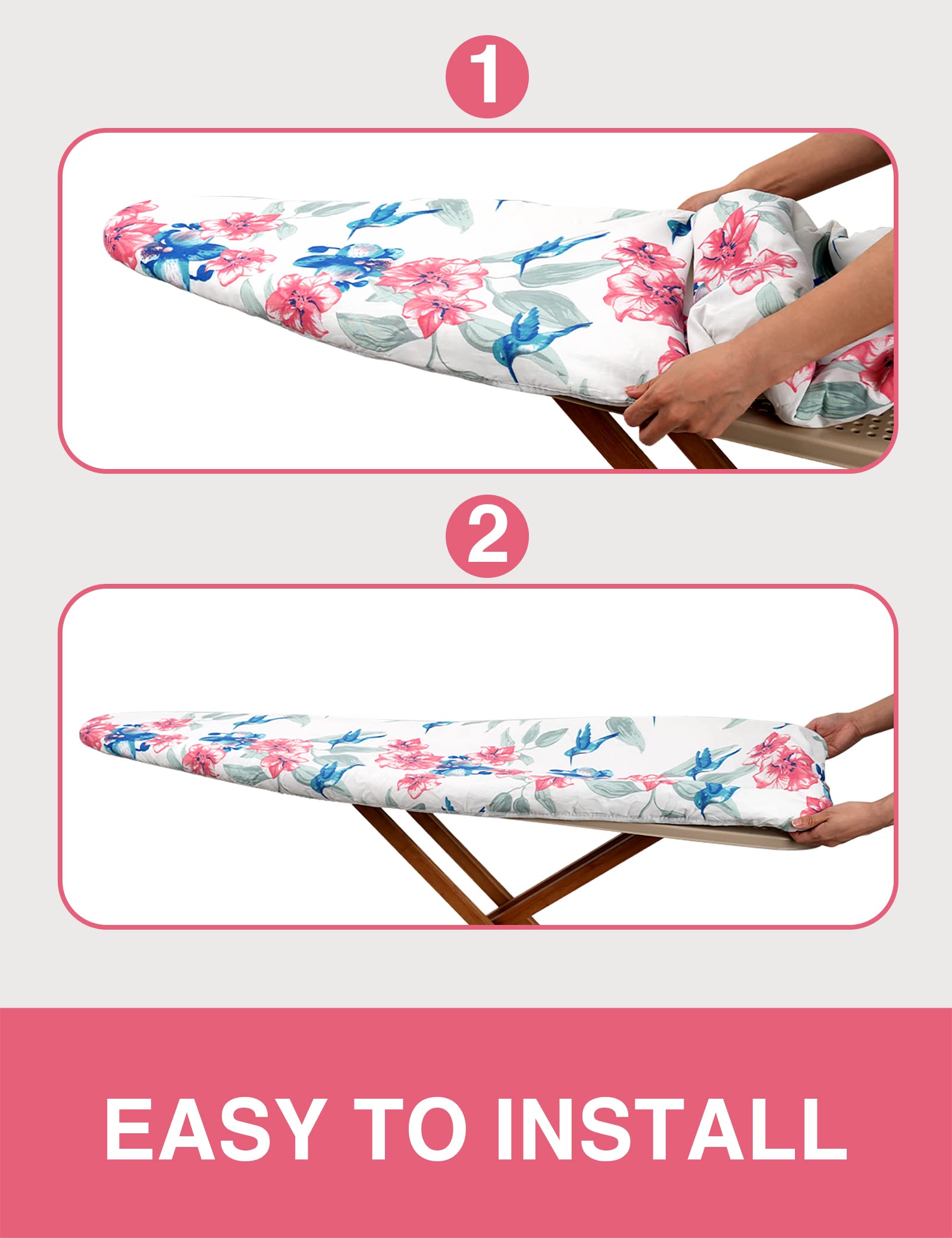 Ironing Board Cover and Pad Extra Thick Natural Cotton