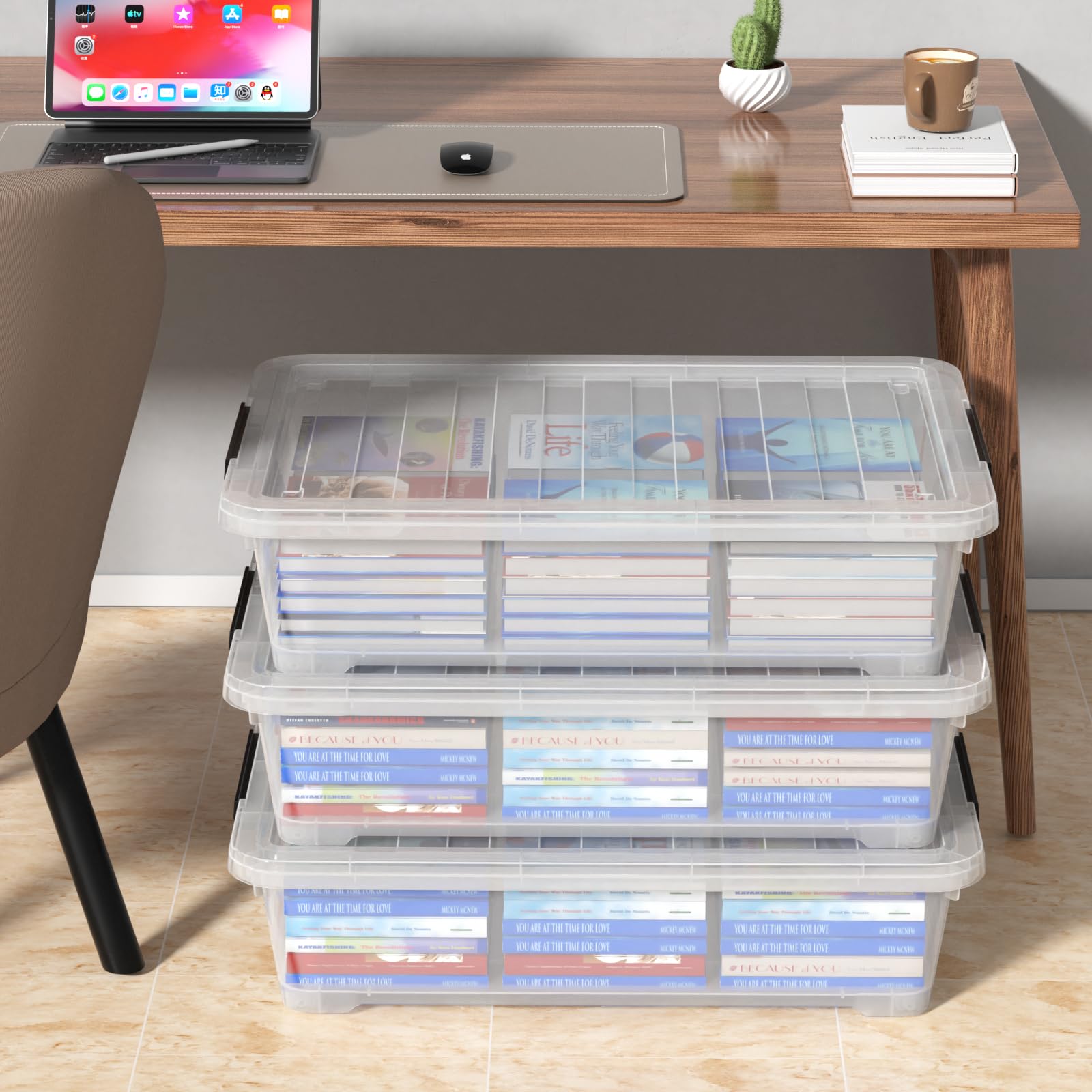 Under Bed Storage Bins With Wheels (3 Count)