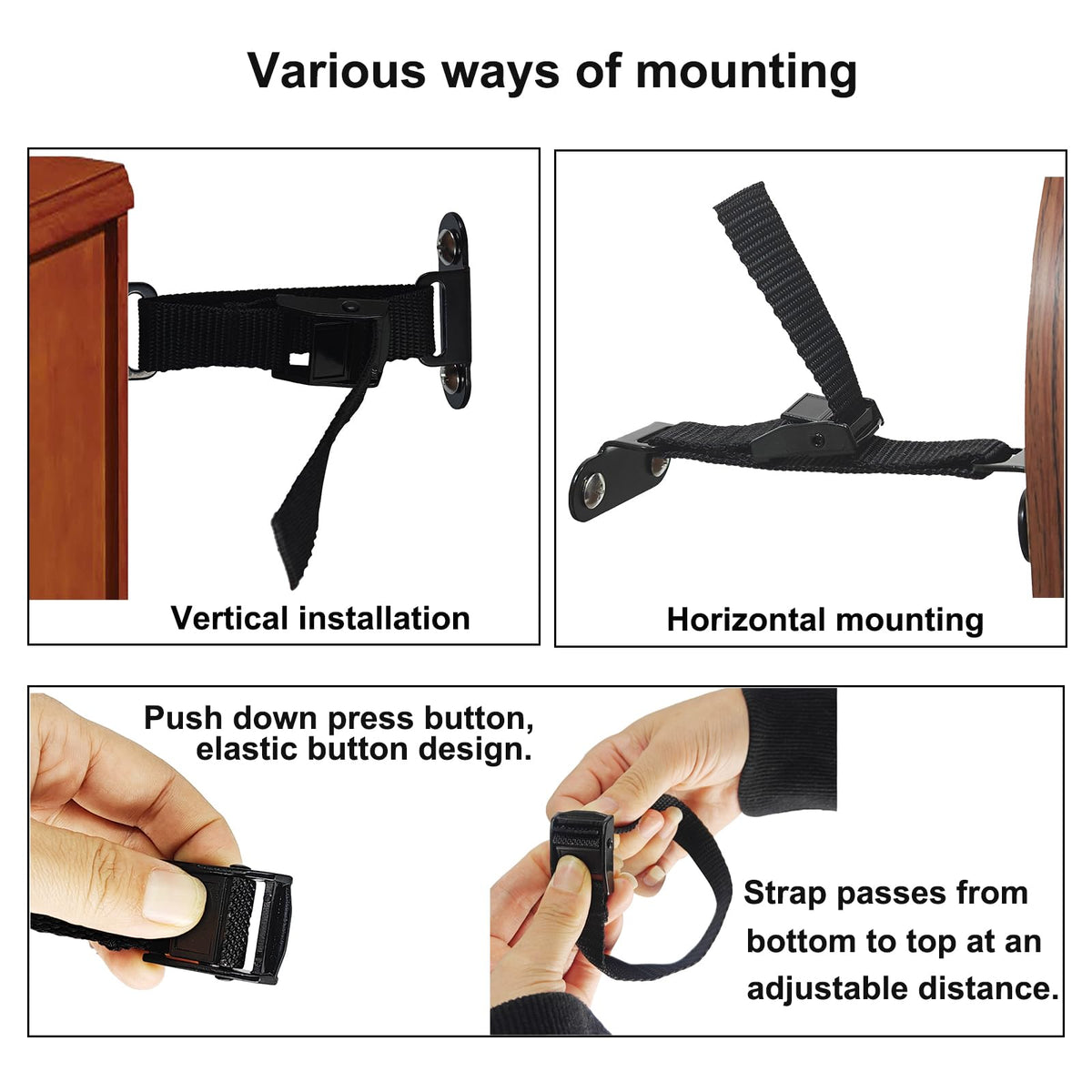Anti Tip Furniture Anchors (2 Count)