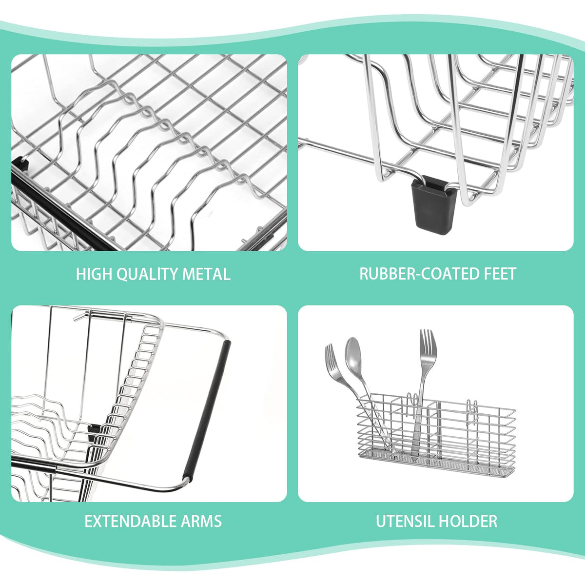 Sink Dish Drainer Rack