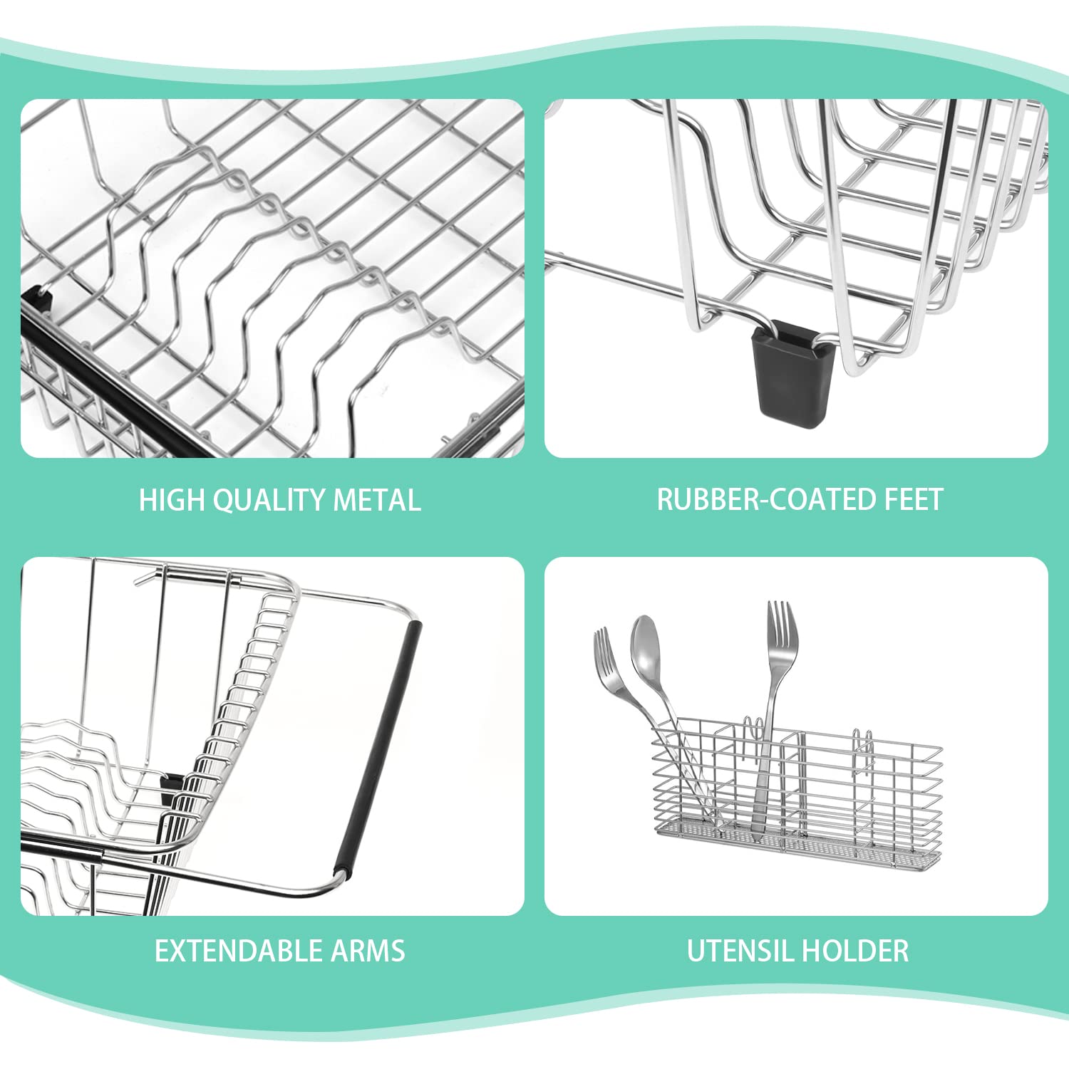 Sink Dish Drainer Rack